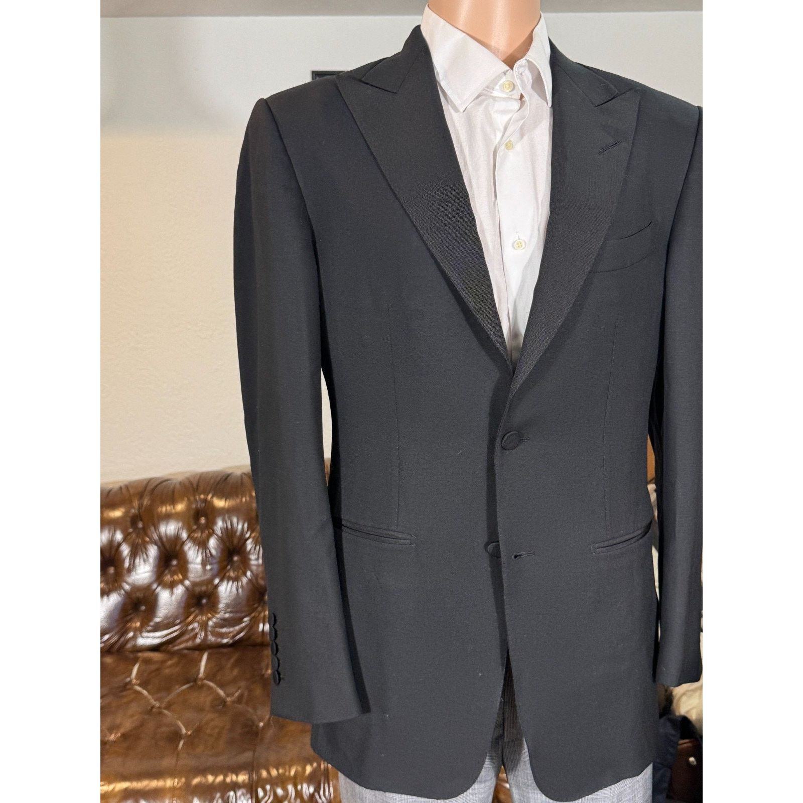 Tom Ford Tom Ford Grossgrain Peak Lapel Dinner Jacket (50R EU) 40R Size 40R - 1 Thumbnail