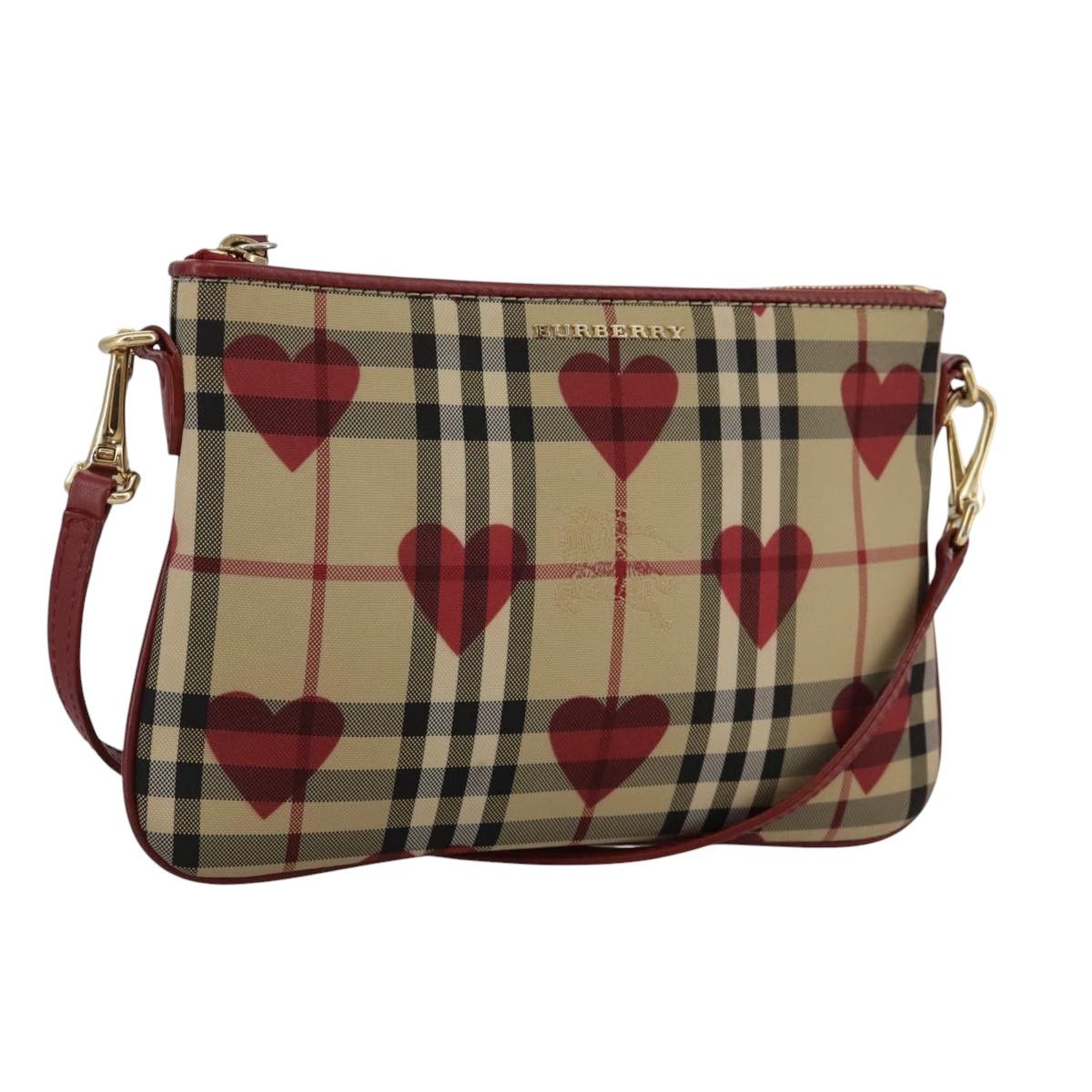 Burberry Nova Check Beige Canvas Clutch Bag (Pre-Owned) Size ONE SIZE - 1 Thumbnail