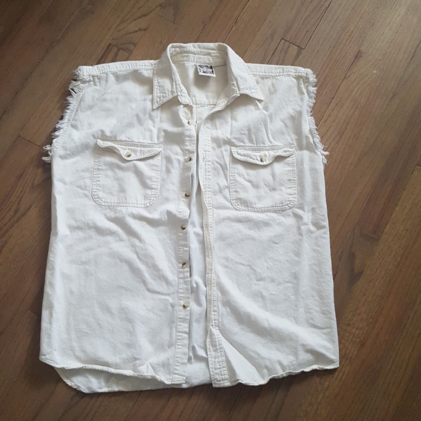 & Other Stories Sturgis '98 Sleeveless Button-up: Biker Love Size US L / EU 52-54 / 3 - 3 Thumbnail