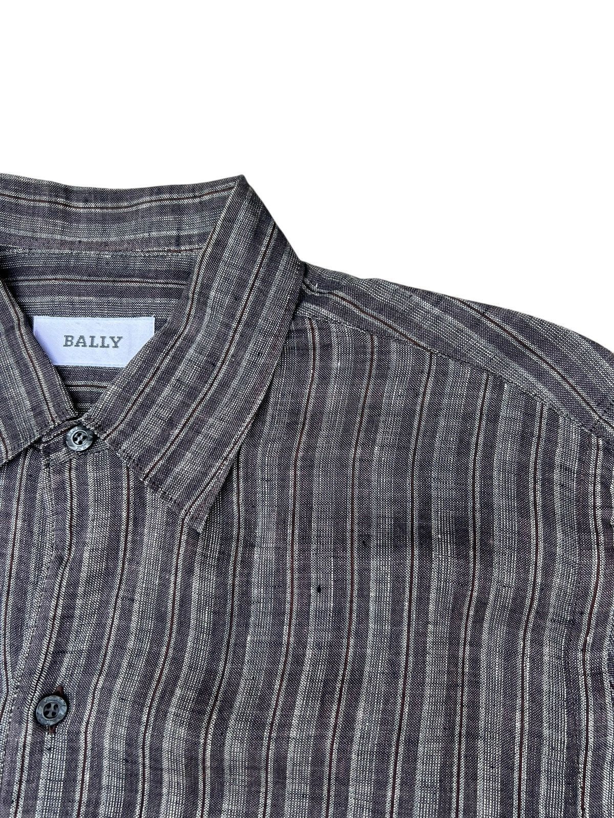 Bally Bally Multi Striped 100% Linen Shirt Size US M / EU 48-50 / 2 - 7 Thumbnail