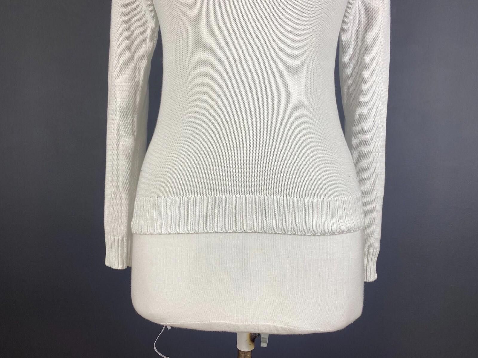 Polo Ralph Lauren Ralph Lauren Sport White Finest New York Knit Sweater Size S Size S / US 4 / IT 40 - 3 Thumbnail