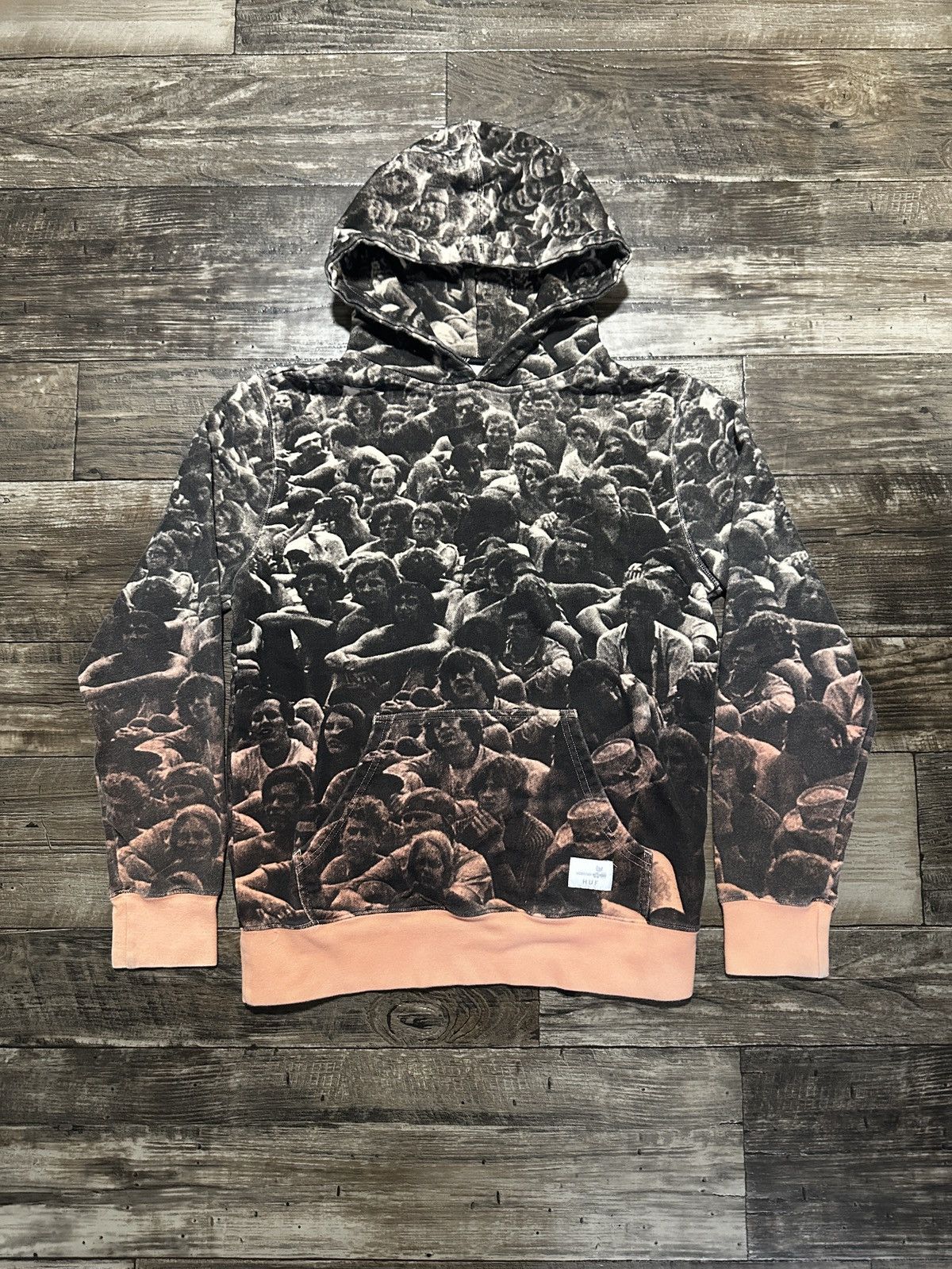 Huf Huf x Woodstock AOP Crowd Hoodie Size US S / EU 44-46 / 1 - 1 Thumbnail
