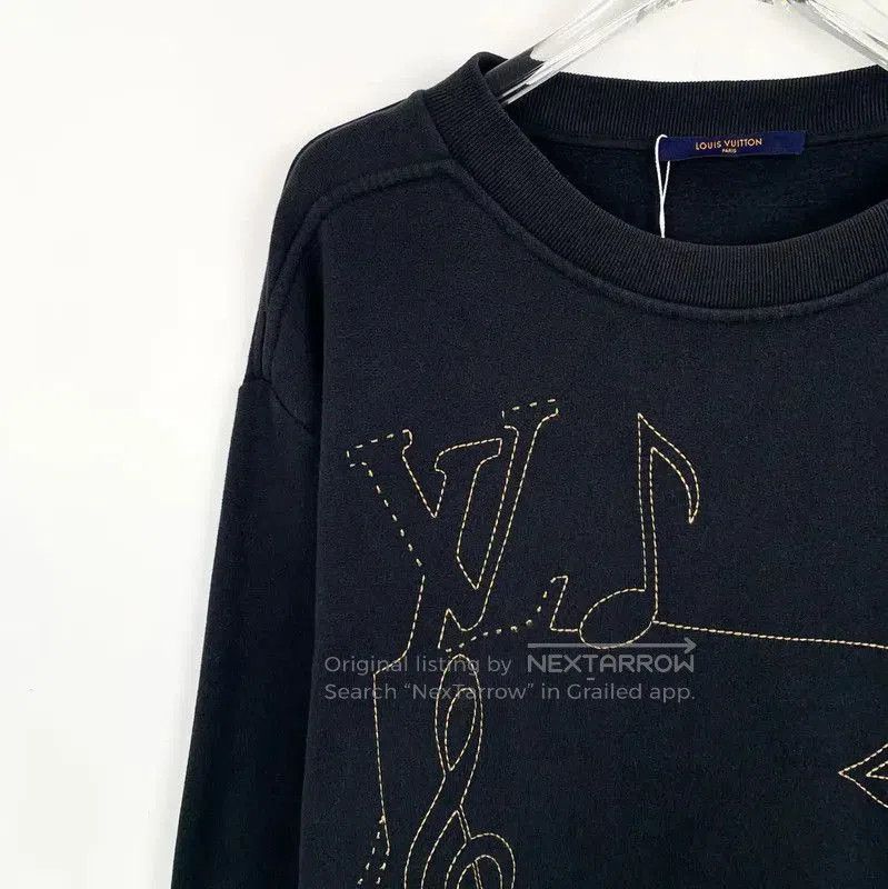 Louis Vuitton Louis Vuitton Men's Black Knit Sweater XXL . Size US XXL / EU 58 / 5 - 3 Thumbnail
