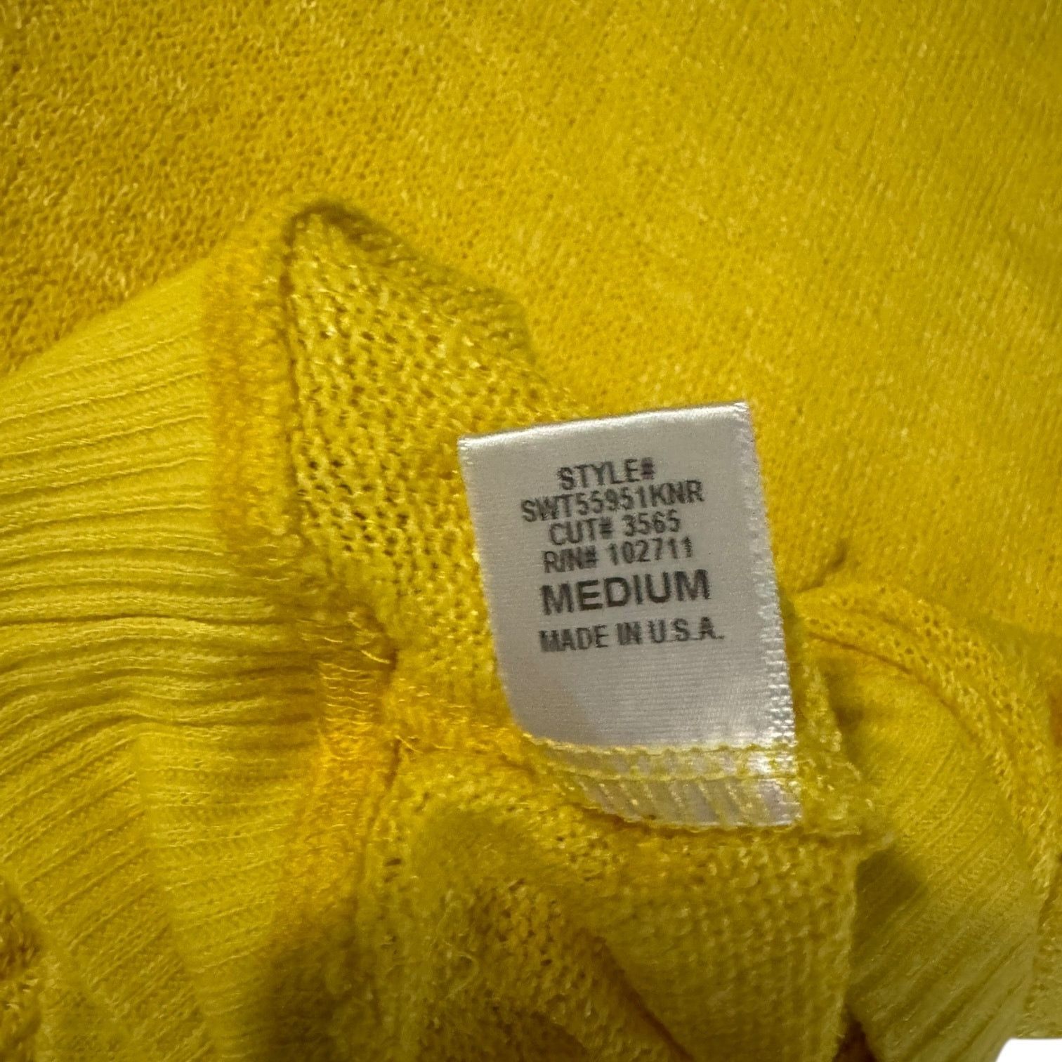 Other Harlowe & Graham Yellow Lace Accent Retro Sweater Medium Size M / US 6-8 / IT 42-44 - 3 Thumbnail