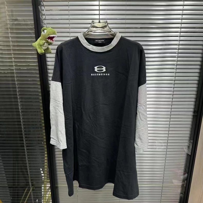 Balenciaga Balenciaga Distressed Double Ring Logo Tee - dmc Size US M / EU 48-50 / 2 - 1 Thumbnail
