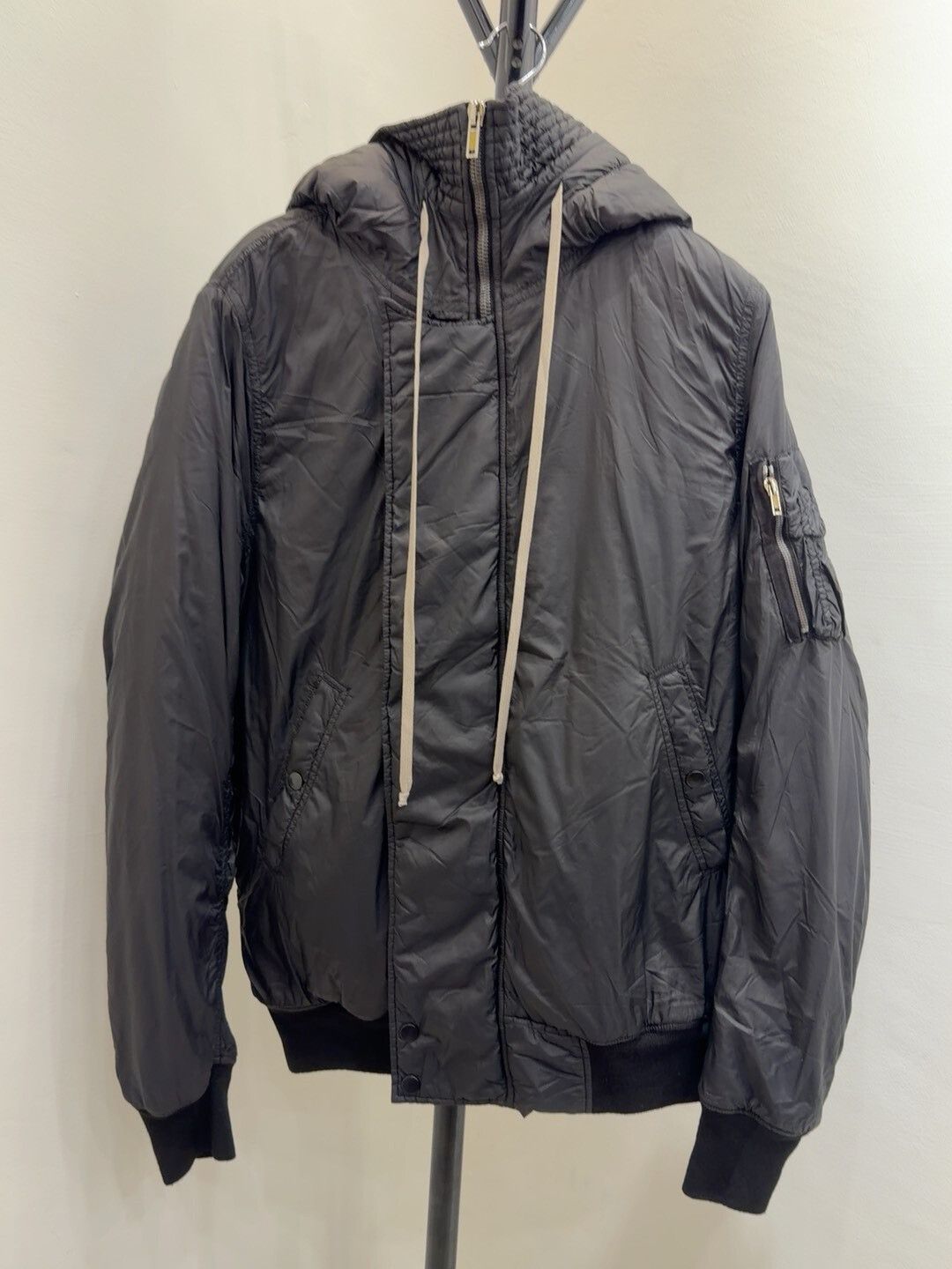 Rick Owens Drkshdw Rick Owens Drkshdw Black Bomber Jacket Size US L / EU 52-54 / 3 - 1 Thumbnail