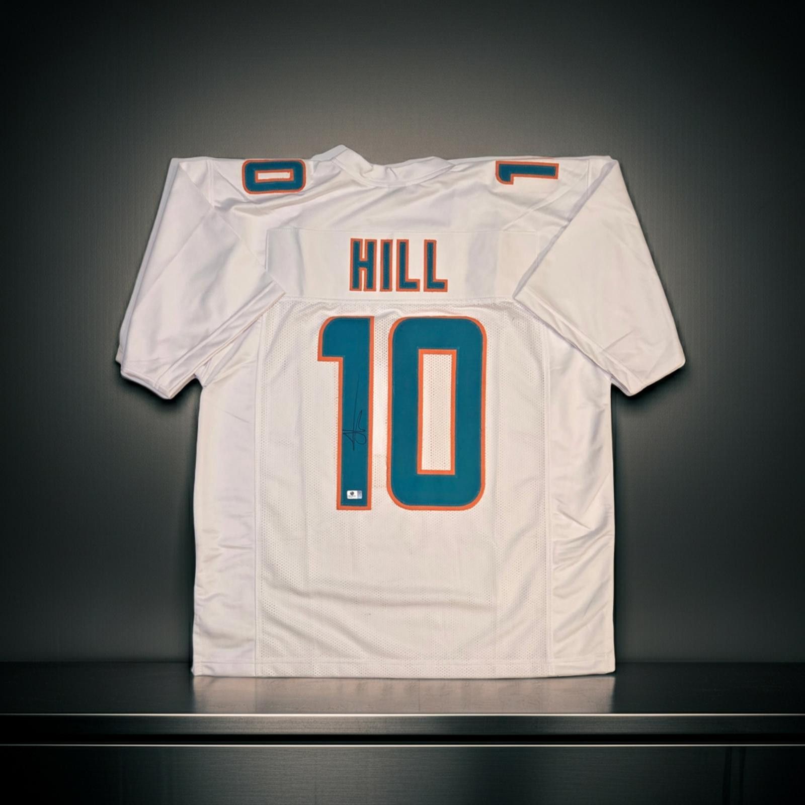 Other Tyreek Hill Dolphins Signed Custom Football Jersey coa (XL) Size ONE SIZE - 1 Thumbnail