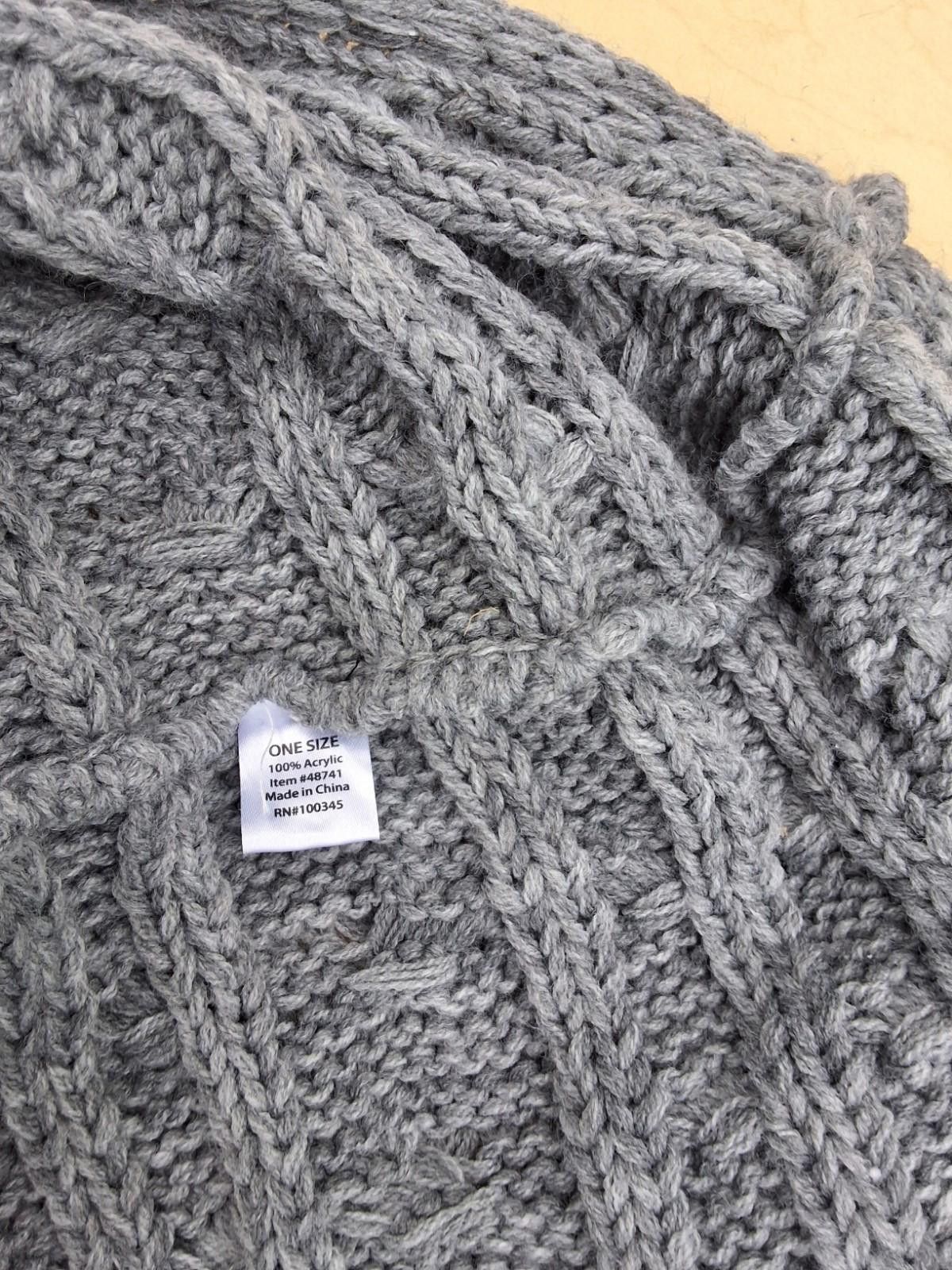 The Unbranded Brand Cable Knit Infinity Scarf Snood Cowl Neck Warmer Acrylic Size ONE SIZE - 2 Thumbnail