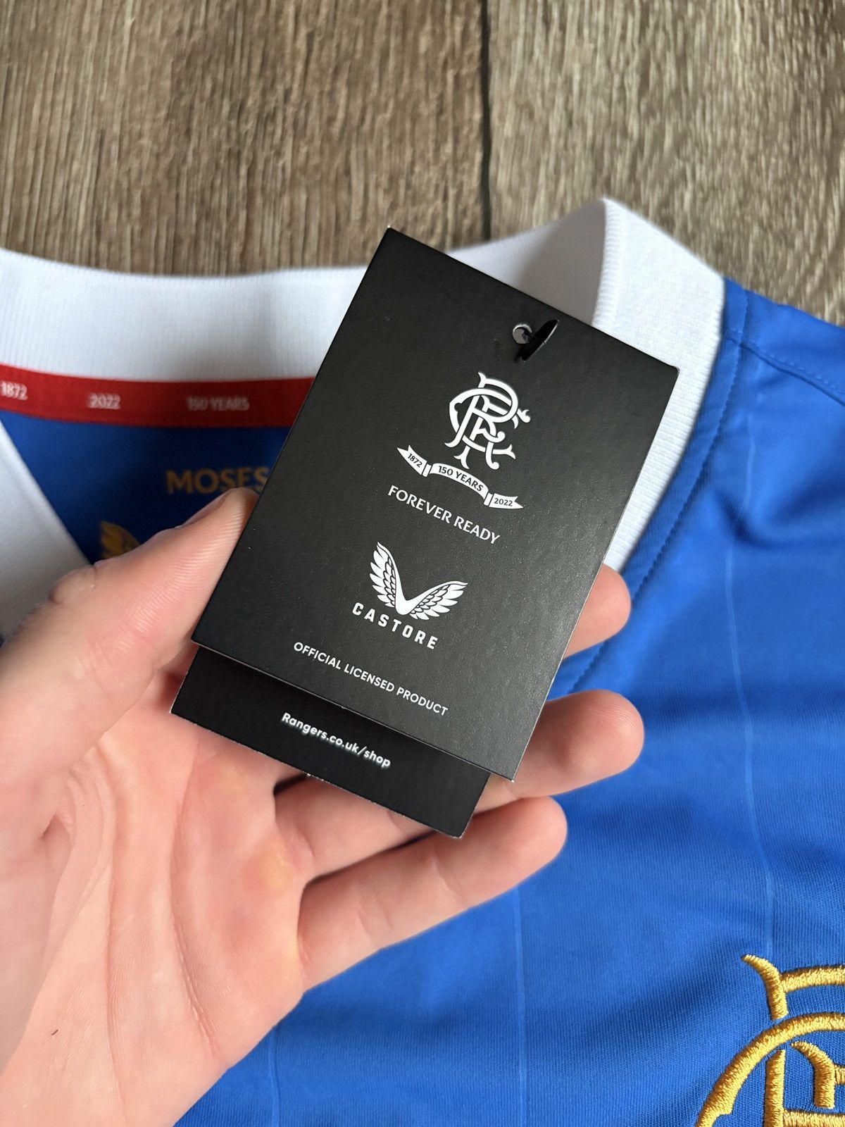 Castore Glasgow Rangers Home 2021/2022 Anniversary Castore Jersey Size US L / EU 52-54 / 3 - 3 Thumbnail