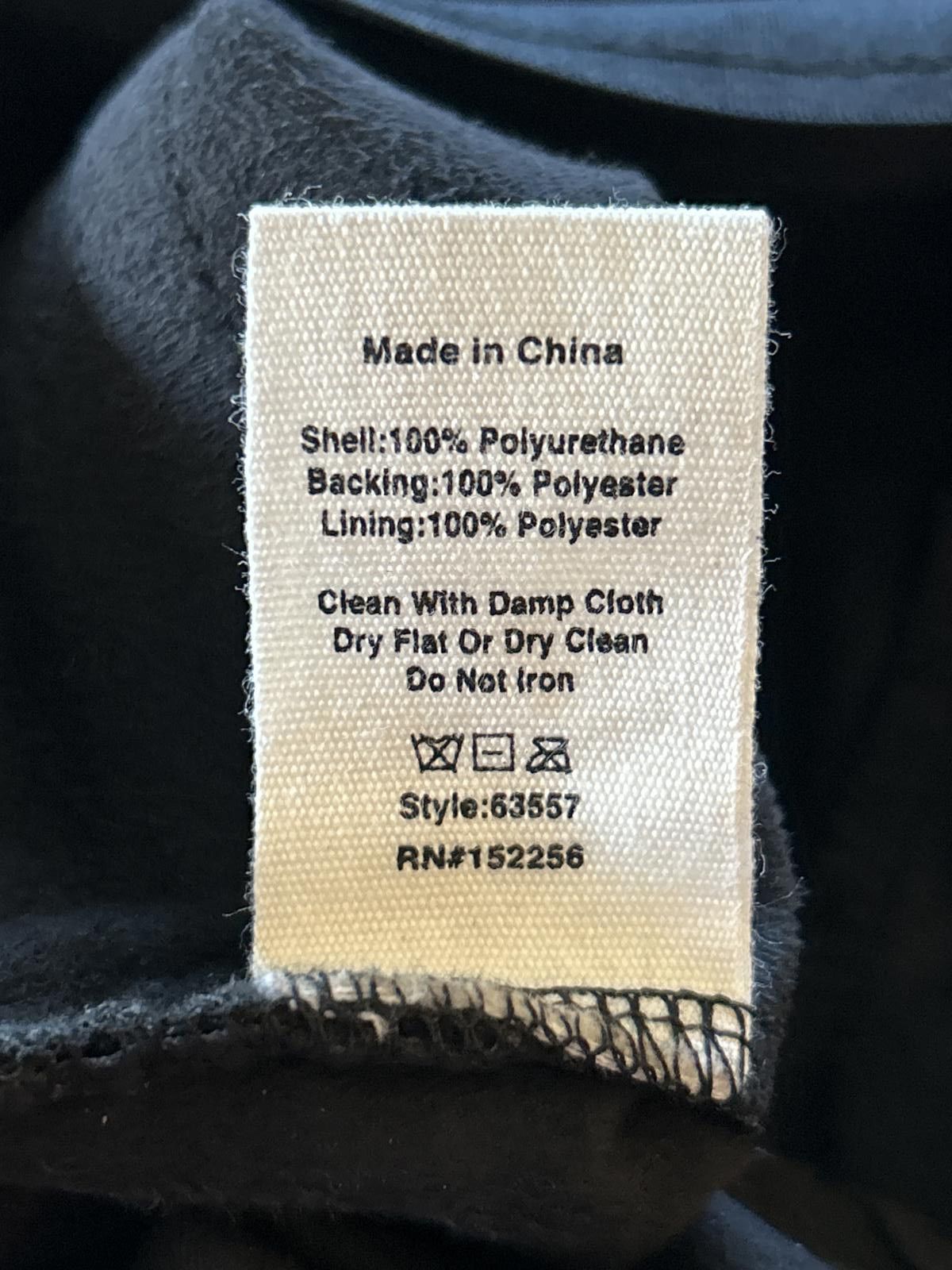 Designer NWOT Avec Les Filles Faux Leather Pants Sz M Black Pull On Size 32" / US 10 / IT 46 - 5 Thumbnail