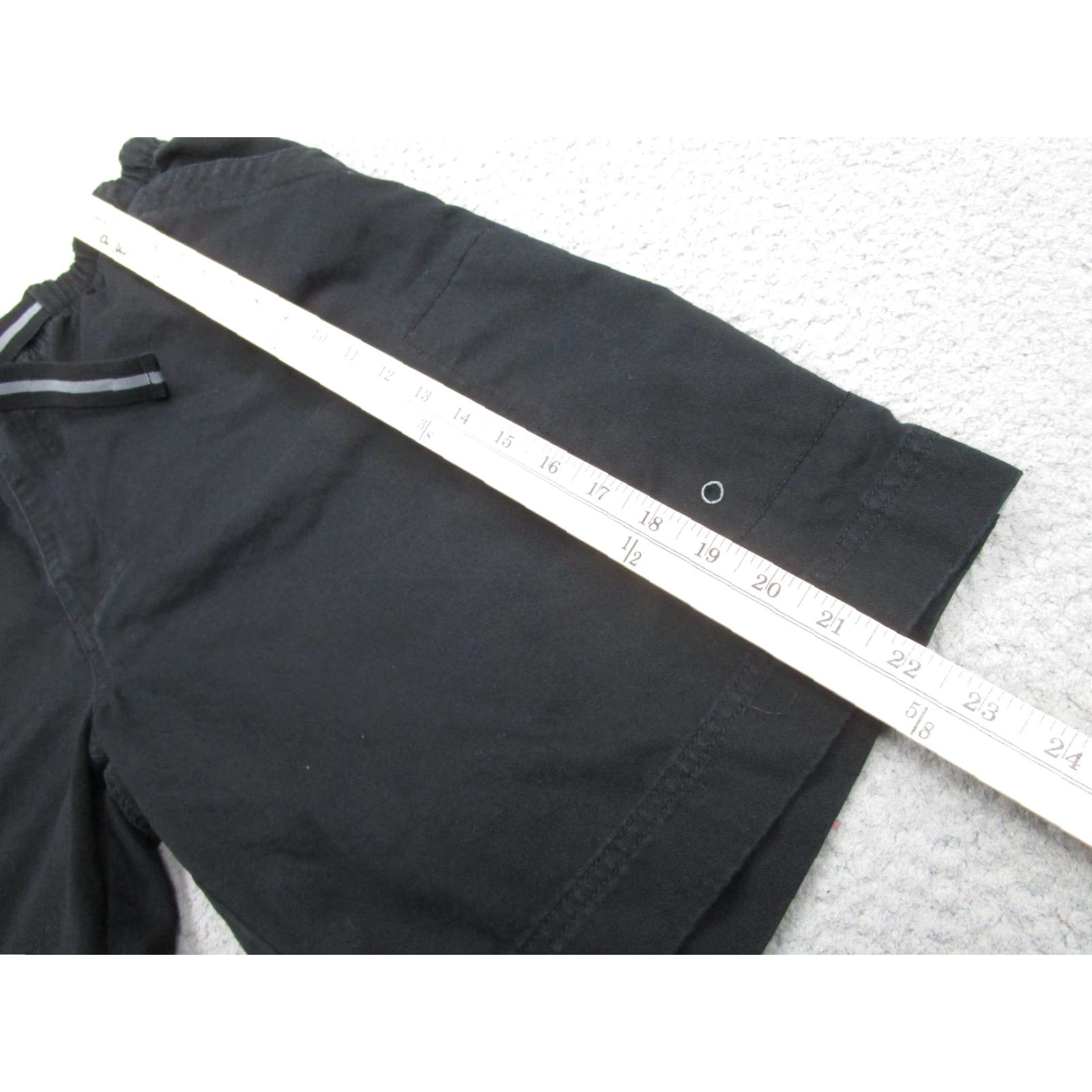 Ocean Pacific VINTAGE Ocean Pacific OP Shorts Mens L Hike Baggy 90s Goth Cargo Workwear Belted Skater Black Cotton Chino Elastic Waist Pockets 9 Inseam Mens Size US 33 - 4 Thumbnail