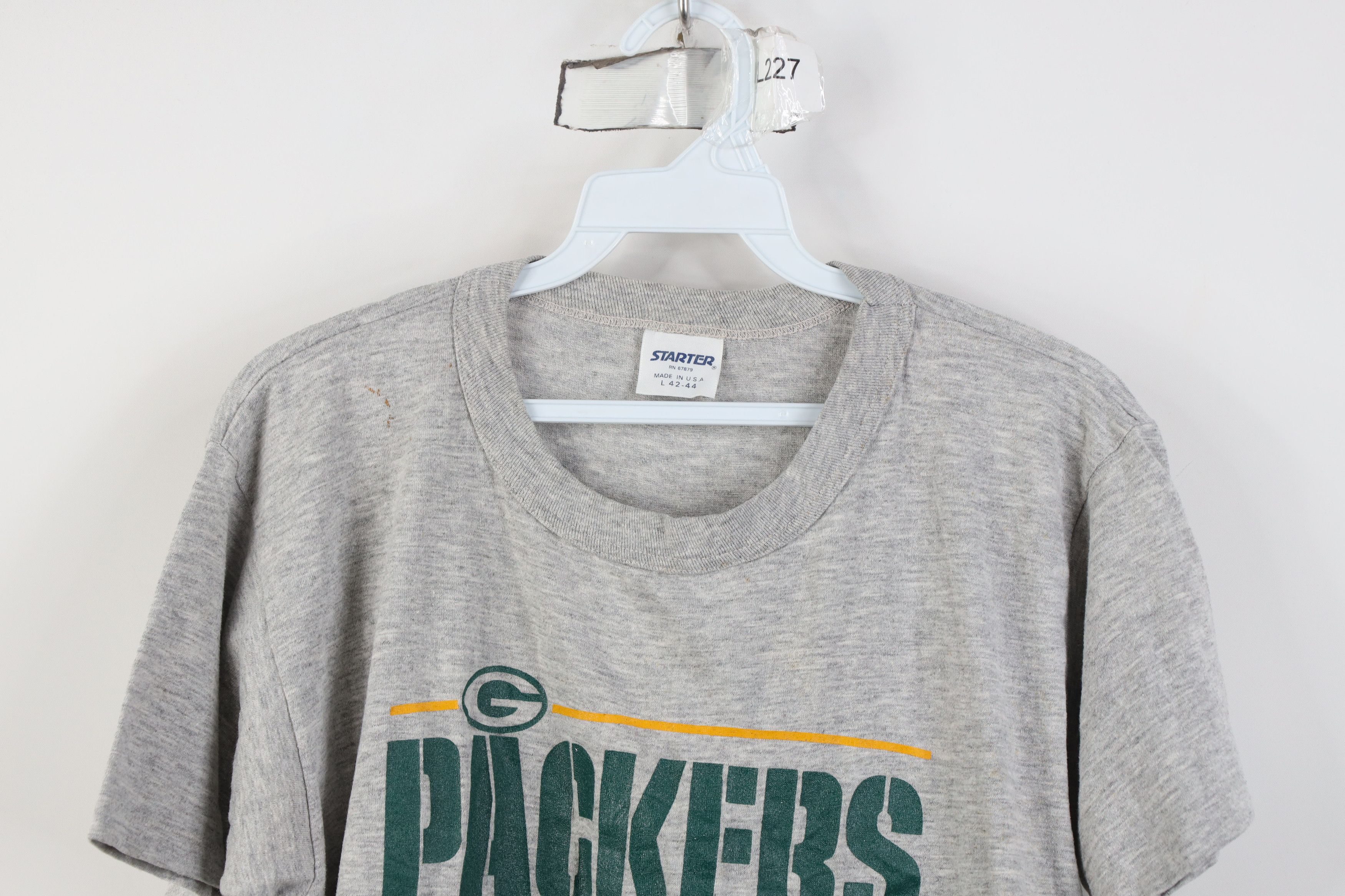 Starter Vintage 70s 80s Starter Green Bay Packers Football T-Shirt Size L / US 10 / IT 46 - 2 Thumbnail