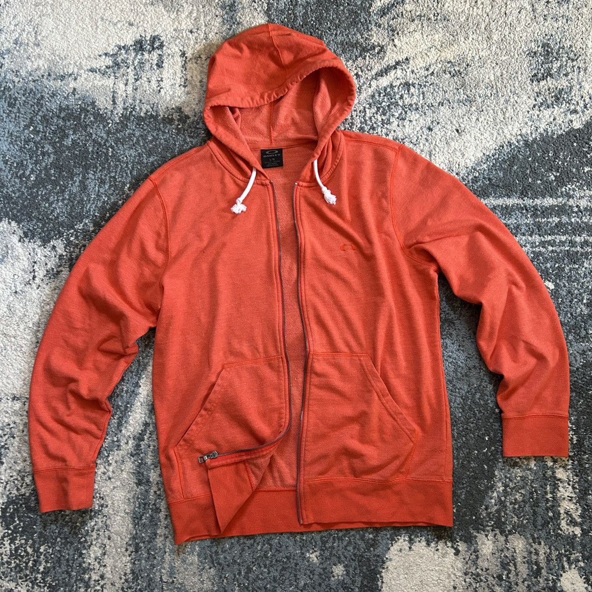 Oakley 2015 BURNT ORANGE HEATHER OAKLEY SQUARE LOGO FULL ZiP HOODiE Size US L / EU 52-54 / 3 - 1 Thumbnail