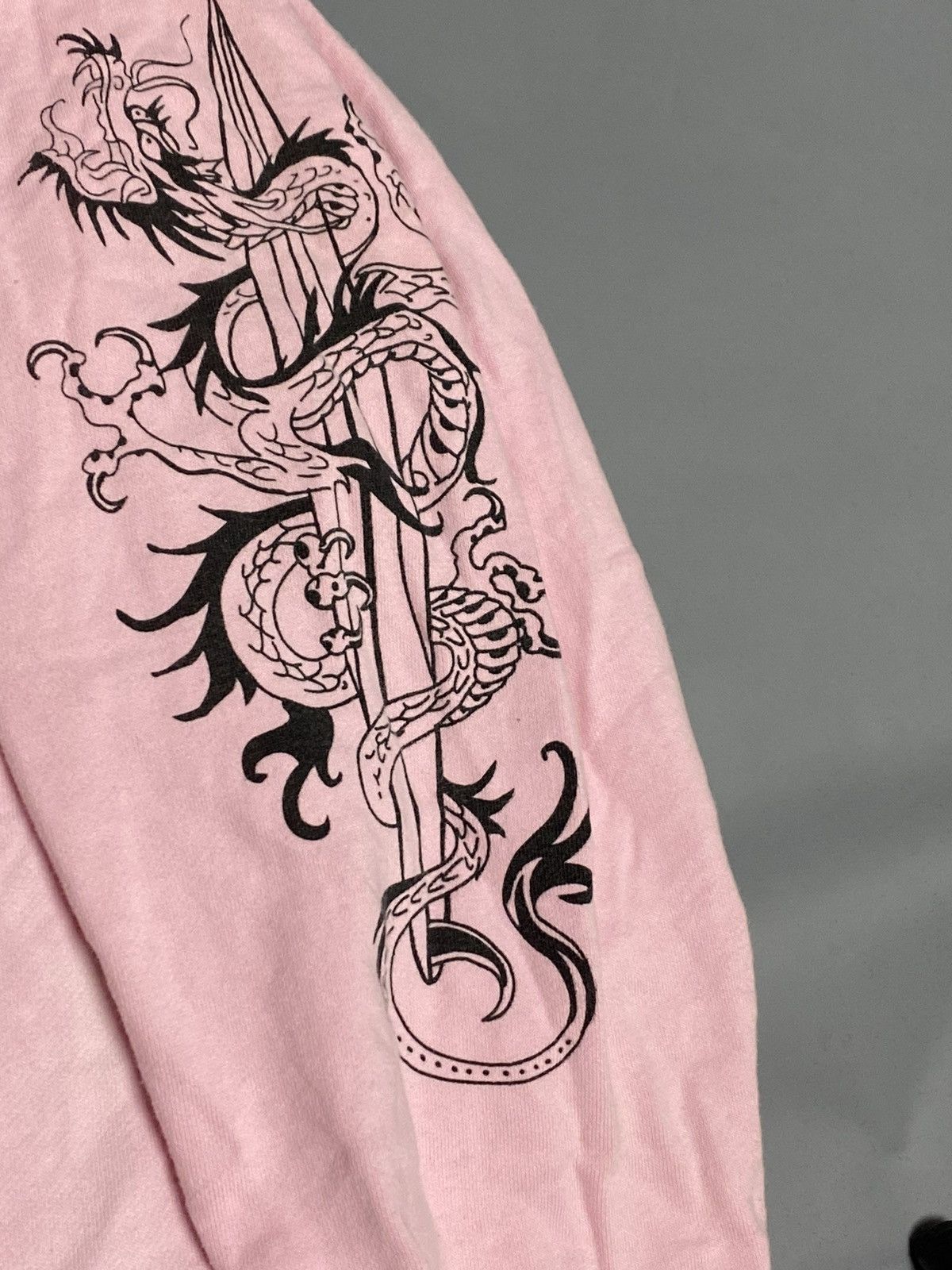 Christian Audigier Ed Hardy Love Hoodie Pink Graphic Women's L Bleach Damage Size L / US 10 / IT 46 - 5 Thumbnail