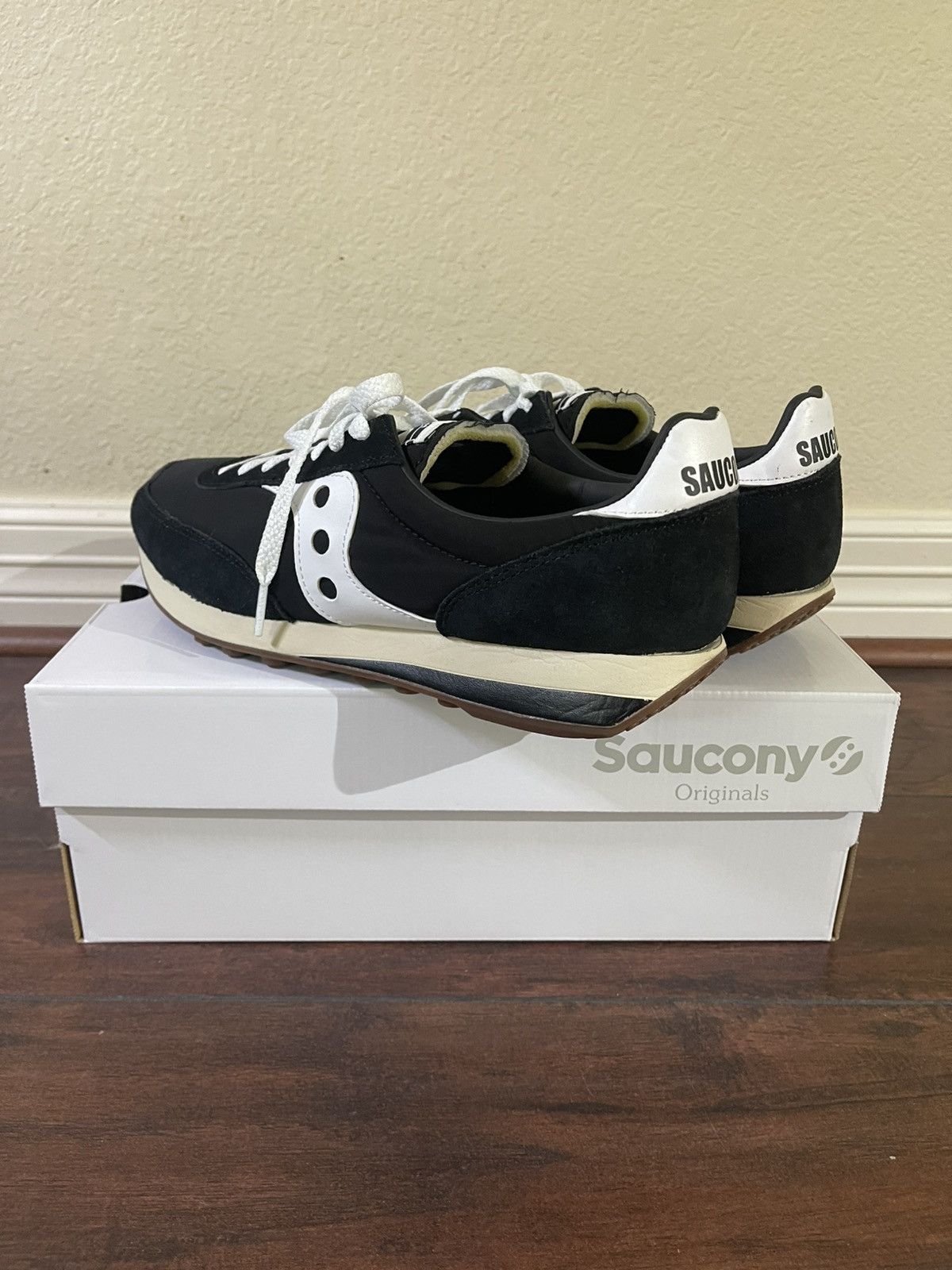 Saucony Saucony Trainer 80 - Black/White - US10 Size US 10 / EU 43 - 6 Thumbnail