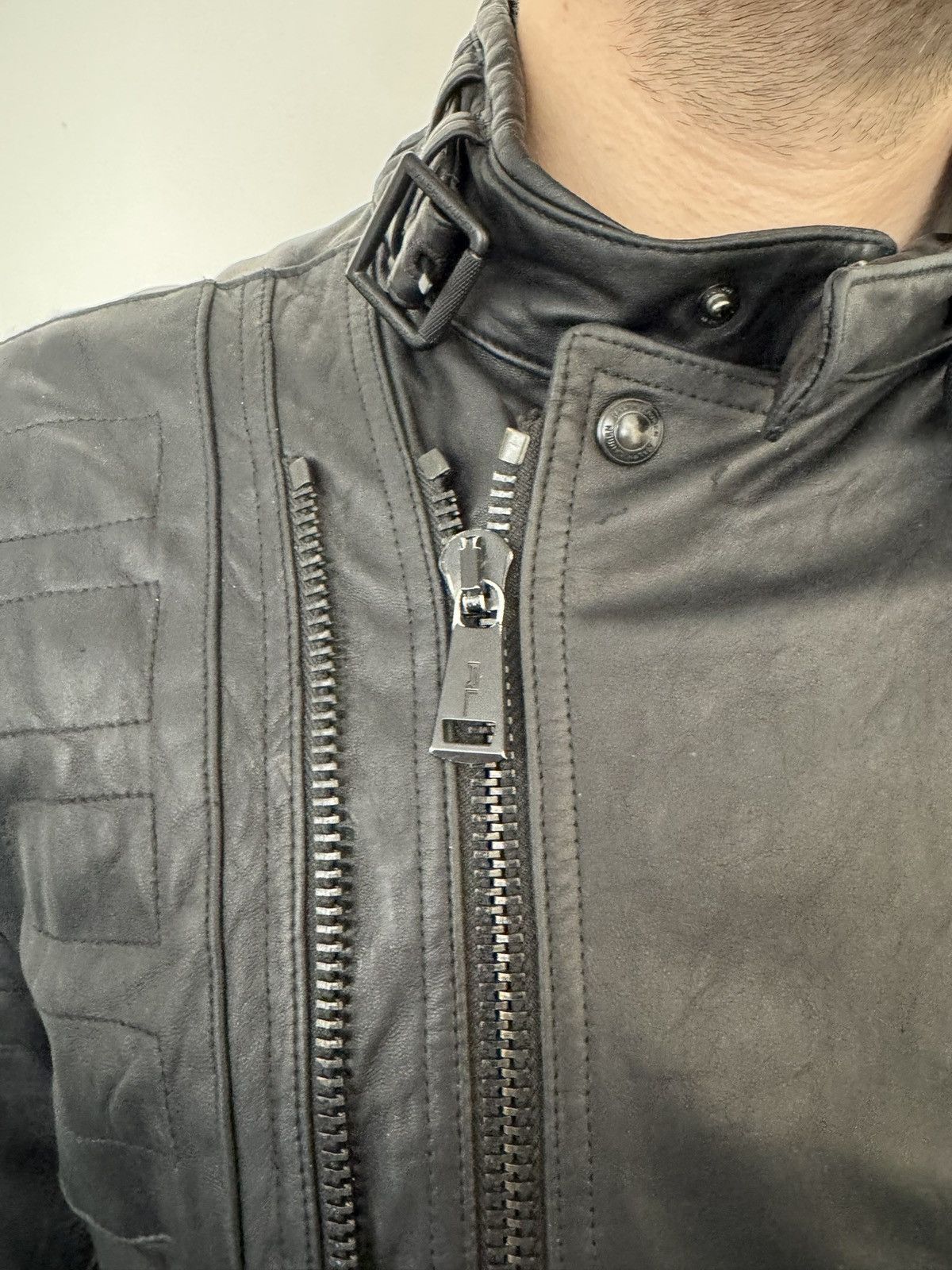 Ralph Lauren Black Label Black Label Ralph Lauren Leather Moto Jacket Size US L / EU 52-54 / 3 - 3 Thumbnail