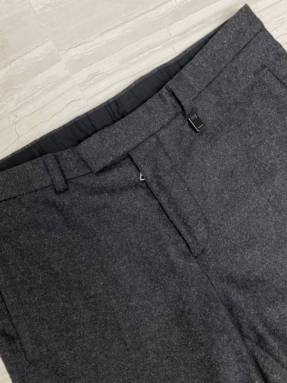 Prada PRADA Tab Logo Charm Wool Dress Classic Suit Trousers Pants Size US 32 / EU 48 - 5 Thumbnail