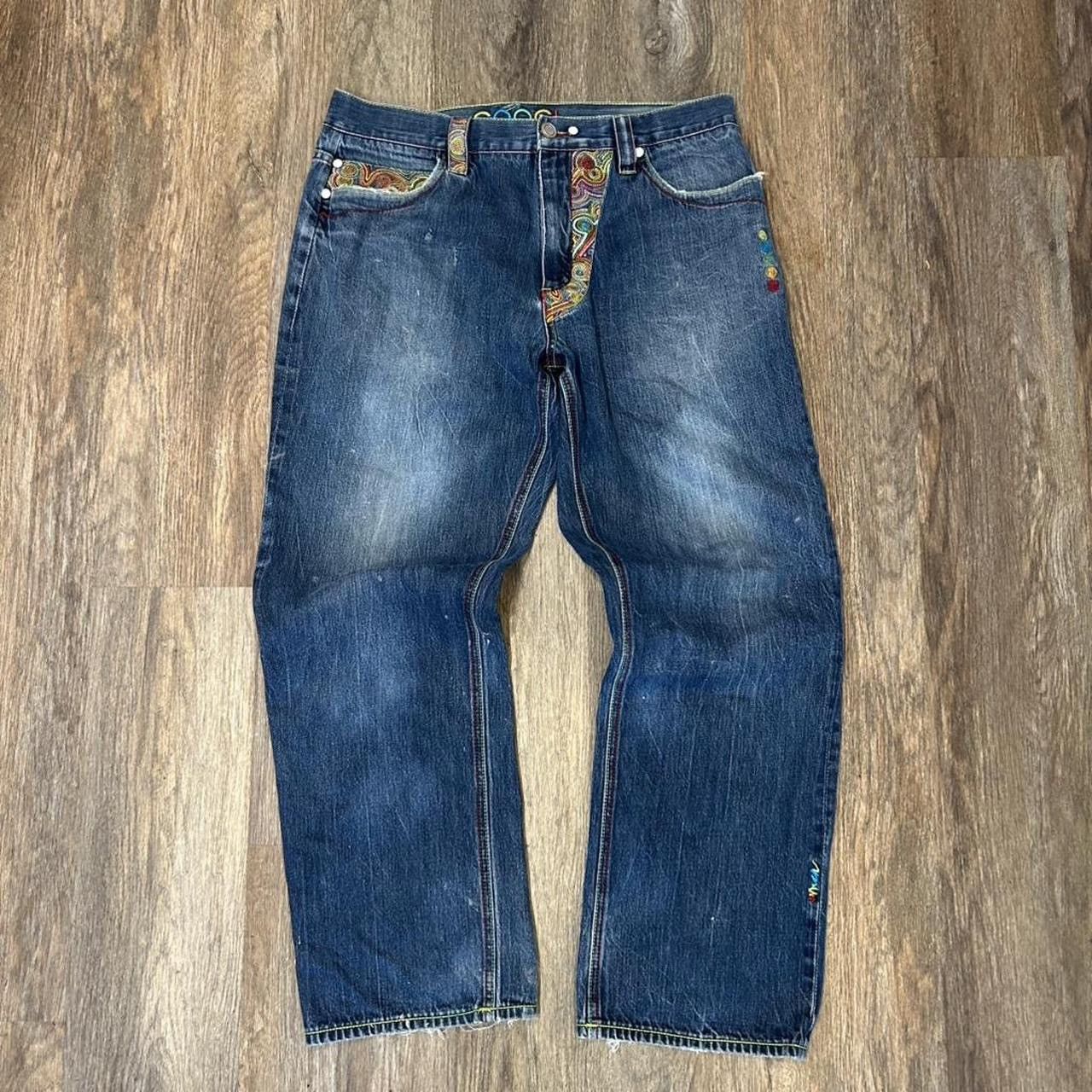Coogi Y2K Coogi Embroidered Wide Leg Jeans Size 34 Size US 34 / EU 50 - 4 Thumbnail