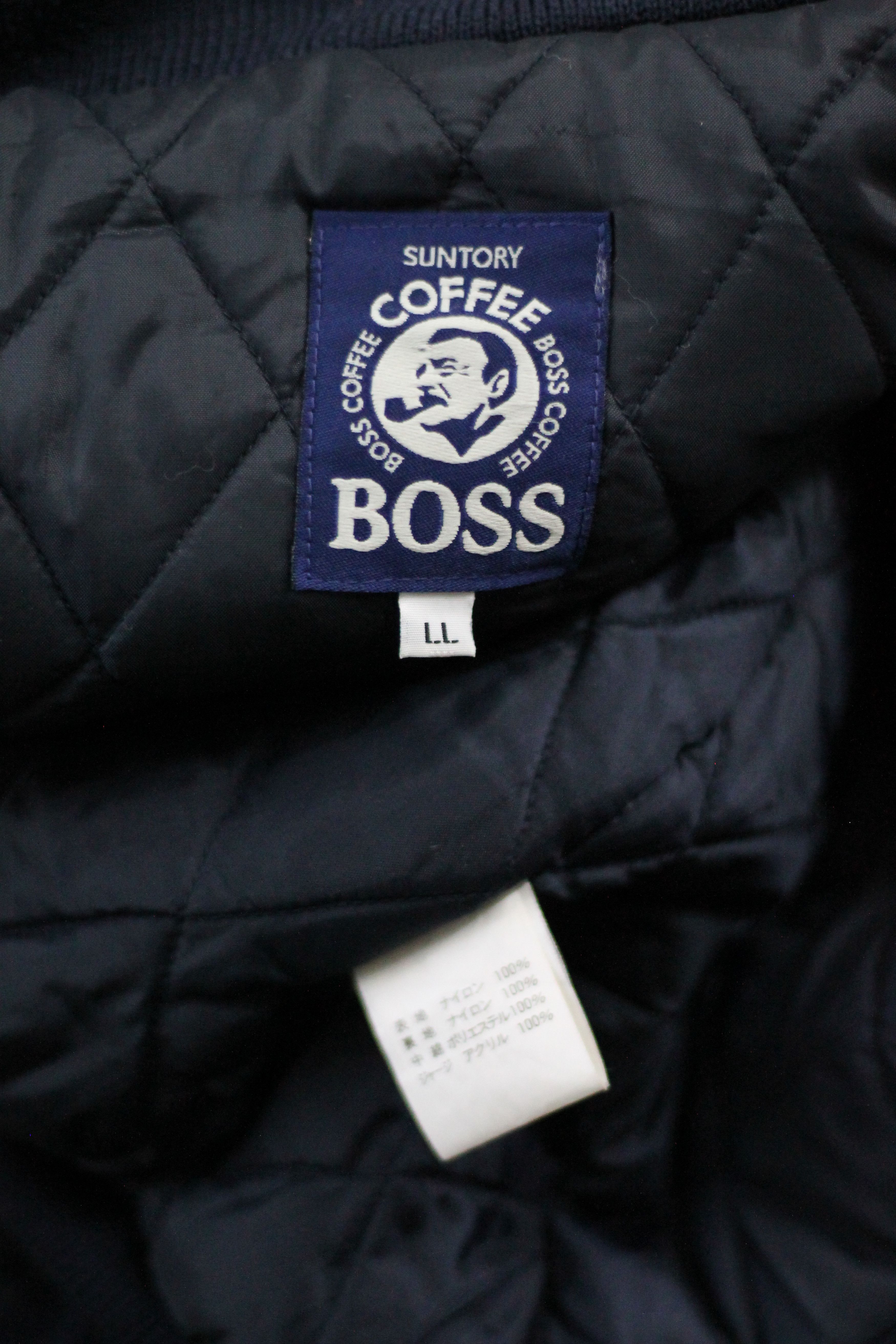 Japanese Brand × Vintage Vintage Suntory Boss Coffee Big Logo Bomber Jacket Size US L / EU 52-54 / 3 - 11 Thumbnail