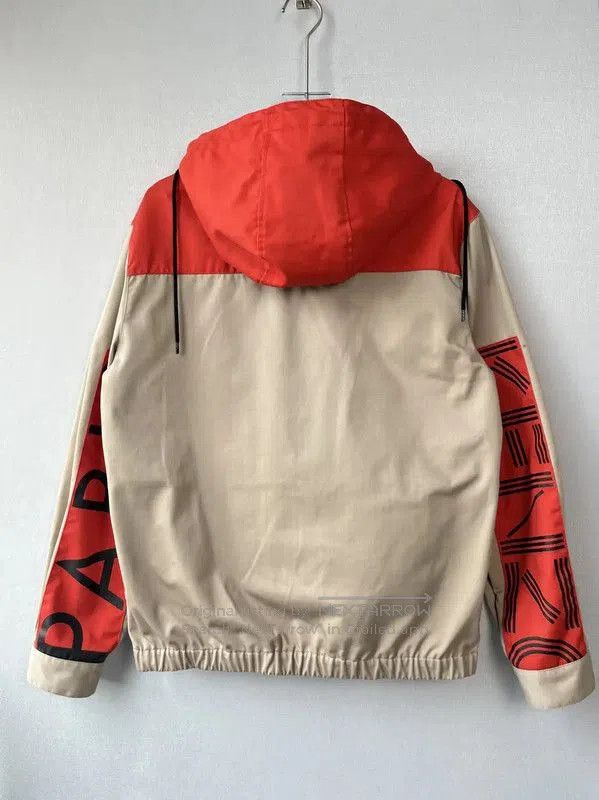 Kenzo KENZO Men's Khaki Polyester Jacket with Red Accents . Size US M / EU 48-50 / 2 - 2 Thumbnail