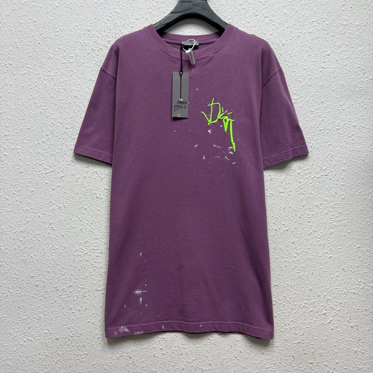 Dior dior purple embroidered short sleeve t-shirt Size US S / EU 44-46 / 1 - 1 Thumbnail