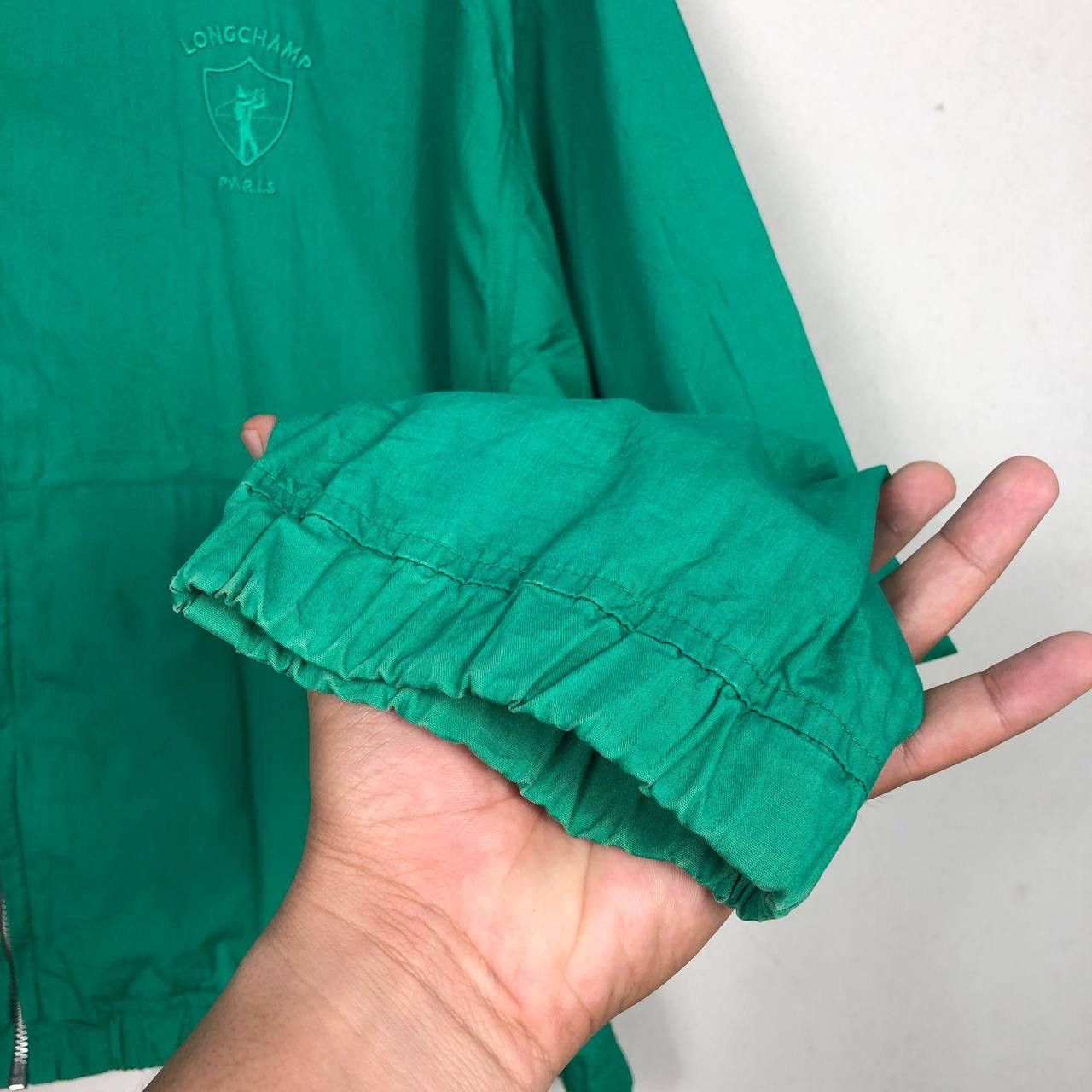 Longchamp × Vintage Vintage Longchamp Light Jacket Green Size US L / EU 52-54 / 3 - 6 Thumbnail