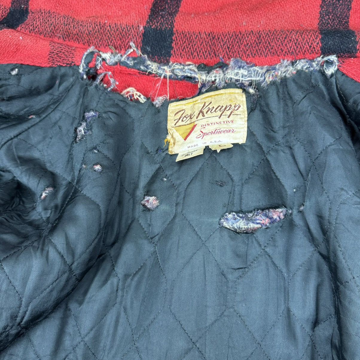 Hunter × Vintage ⚡️60s FOX KNAPP BUFFALO RED TARTAN JACKET Size US L / EU 52-54 / 3 - 11 Thumbnail