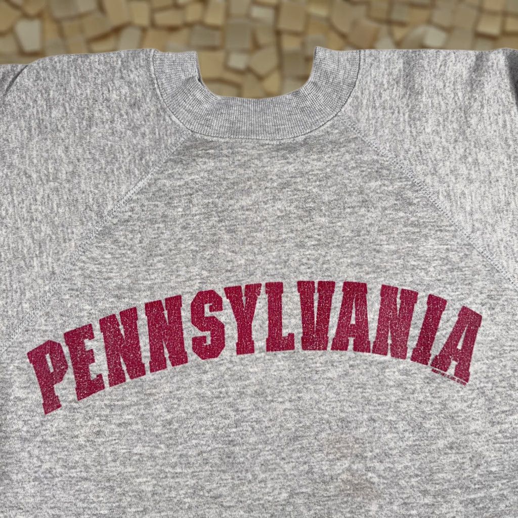 Vintage VINTAGE Ultra Sweats University Gray Sweatshirt Pullover Crew Neck Adult LARGE USA 90s Pennsylvan* Size US L / EU 52-54 / 3 - 1 Thumbnail