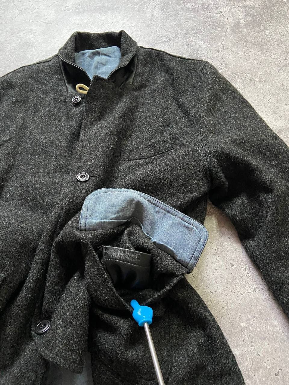 Albam Albam jacket blazer wool and leather mens size 3-M rare Size US L / EU 52-54 / 3 - 4 Thumbnail
