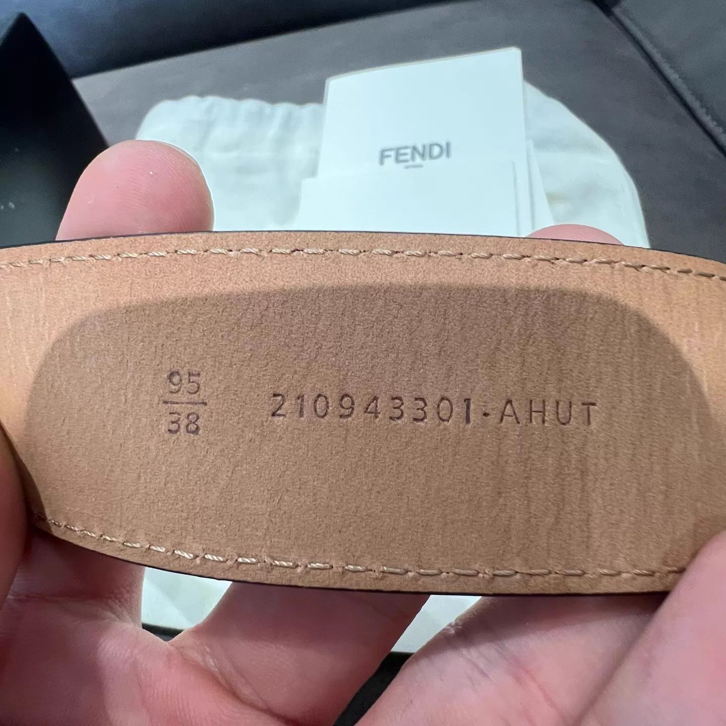 Fendi FENDI New Leather Belt Size ONE SIZE - 3 Thumbnail