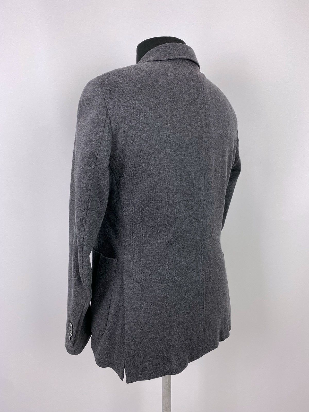 Hackett Hackett Piquet Jersey Gray Two Button Blazer Jacket Size US M / EU 48-50 / 2 - 3 Thumbnail