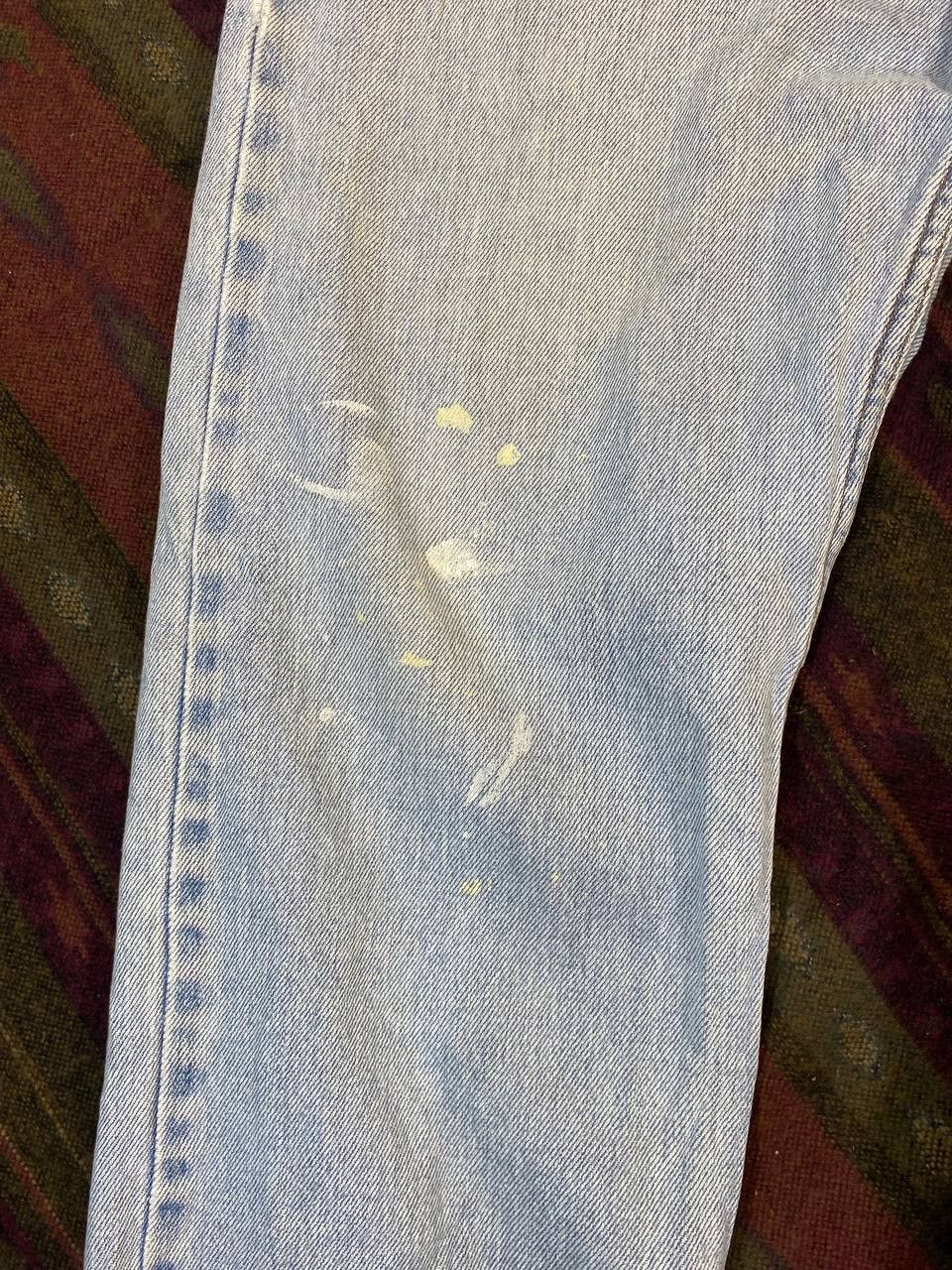 Levi's vintage levis 505 paint splatter denim nice design Size US 34 / EU 50 - 10 Thumbnail