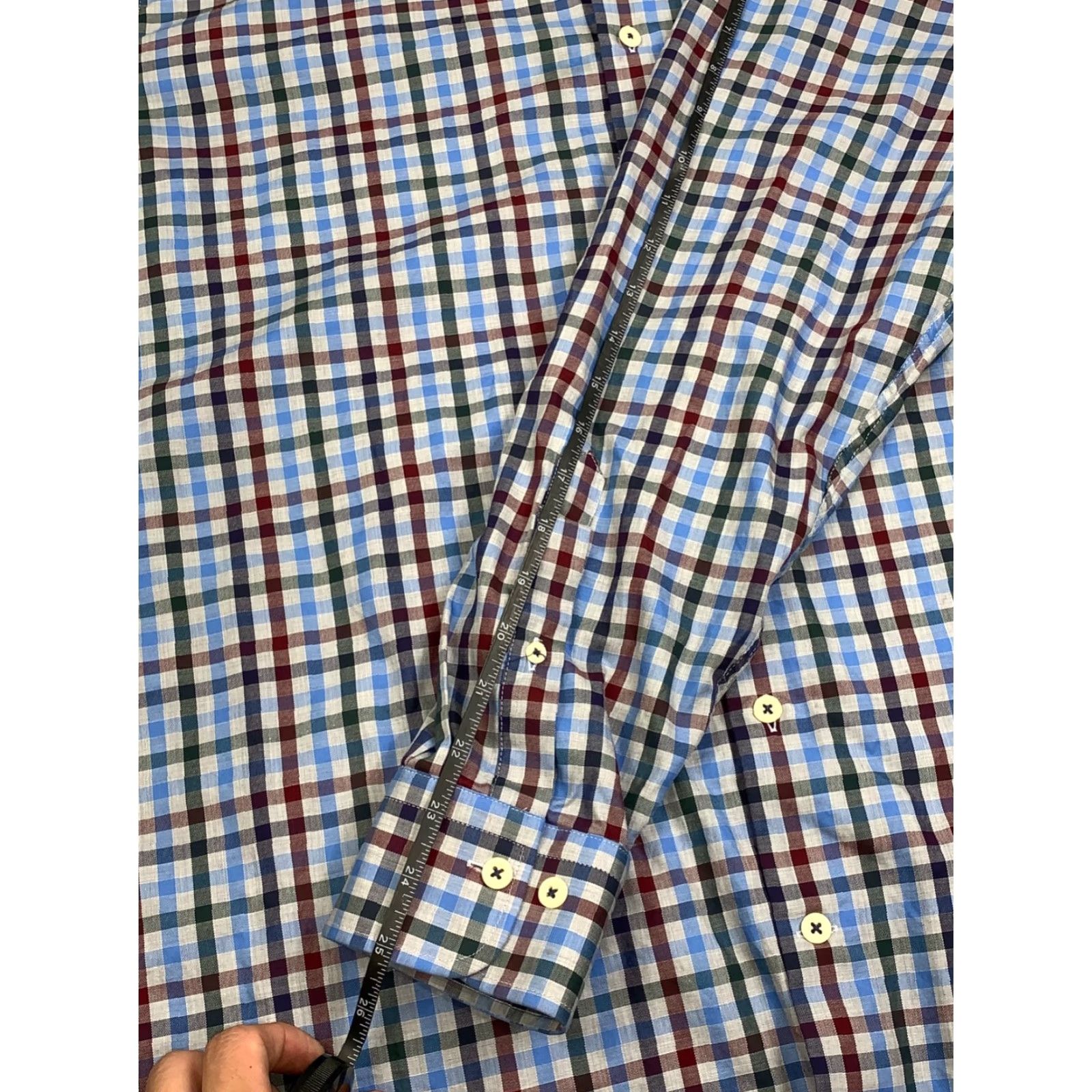 Peter Millar Peter Millar Button Up Shirt Mens XL Plaid Long Sleeve Casual Cotton Size US XL / EU 56 / 4 - 5 Thumbnail