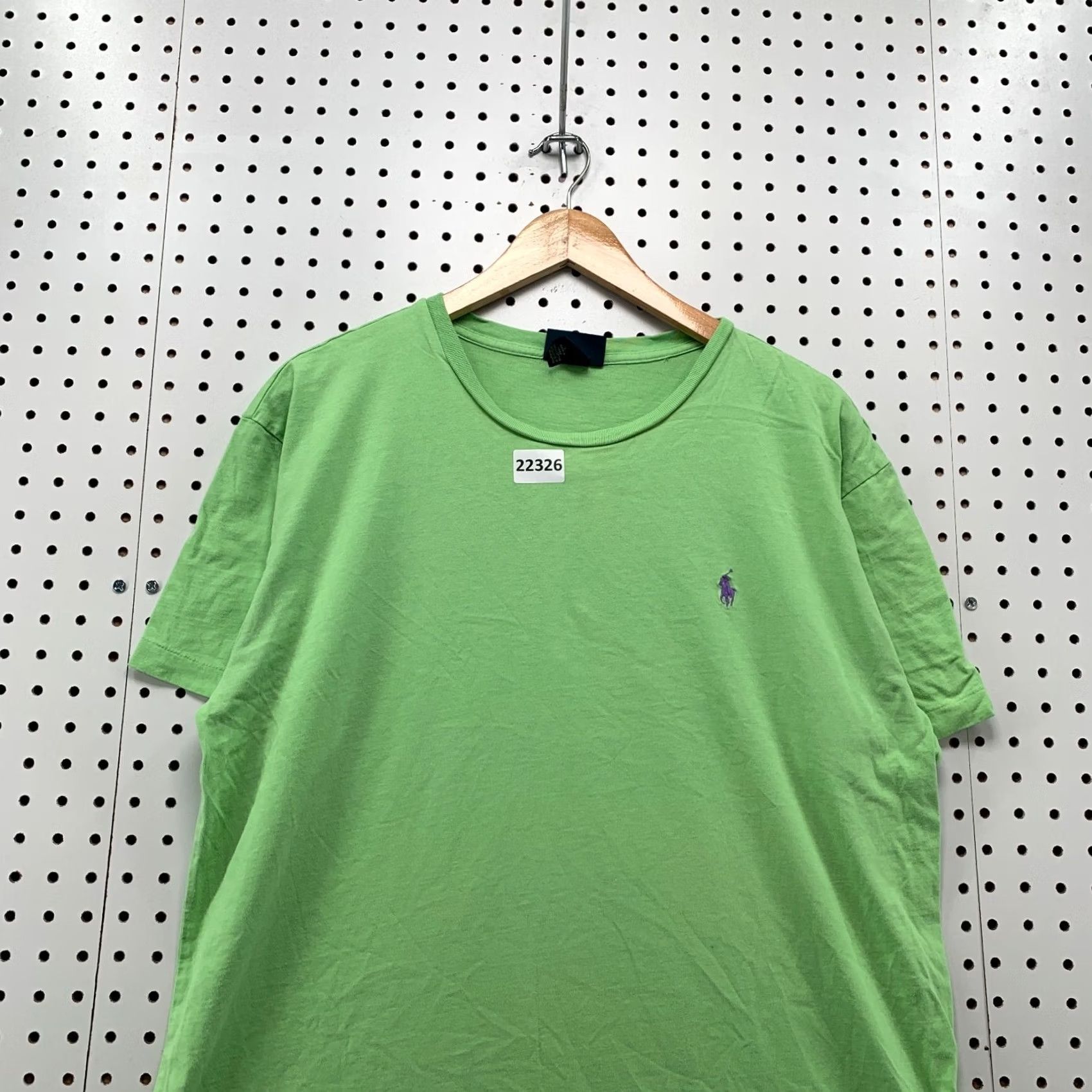 Polo Ralph Lauren Polo Ralph Lauren Shirt Men Large Green Purple Pony Single Stitch 22.5x27.5 Size US L / EU 52-54 / 3 - 5 Thumbnail