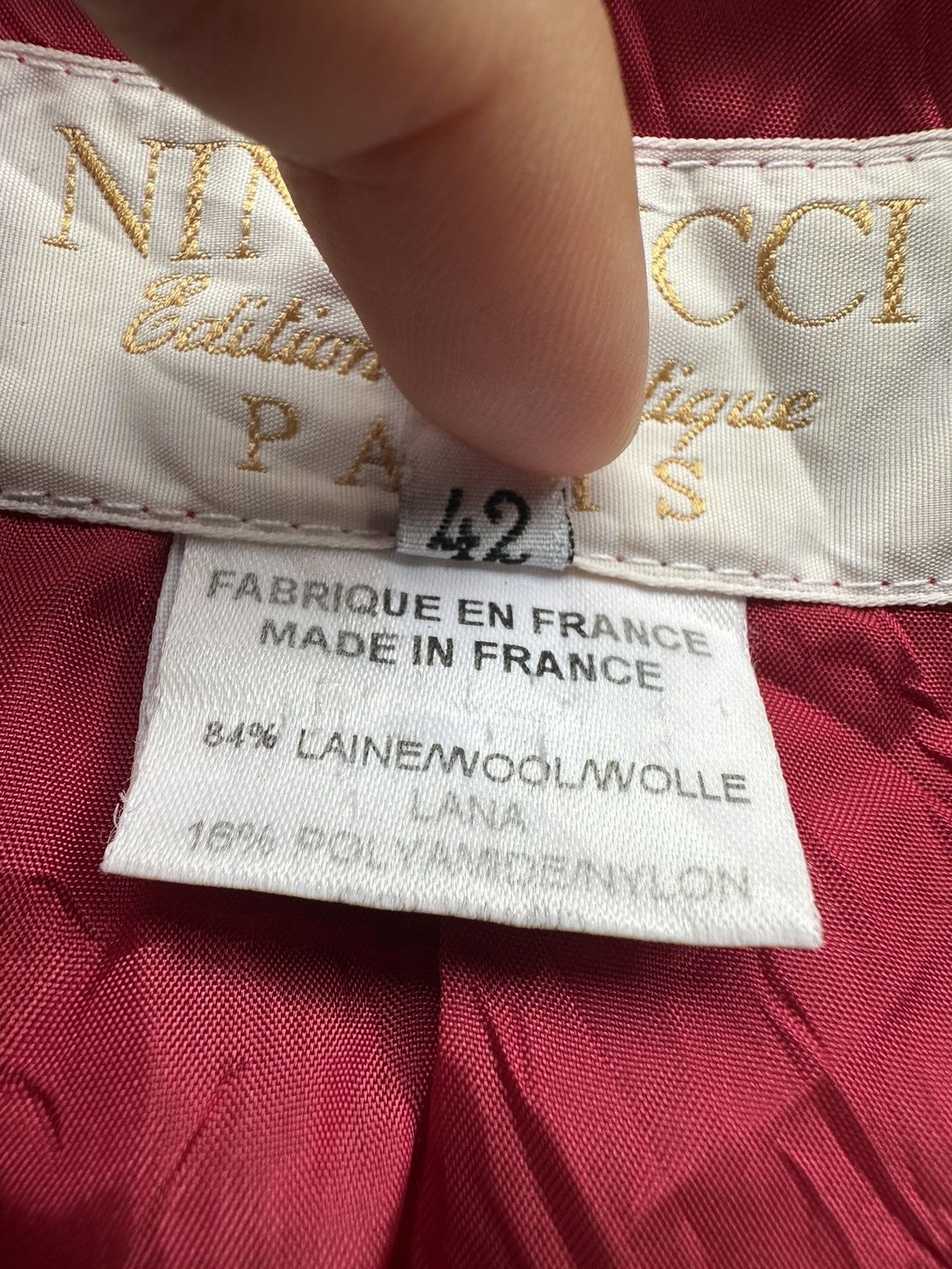 Nina Ricci Nina ricci edition boutique paris wool Size M / US 6-8 / IT 42-44 - 10 Thumbnail
