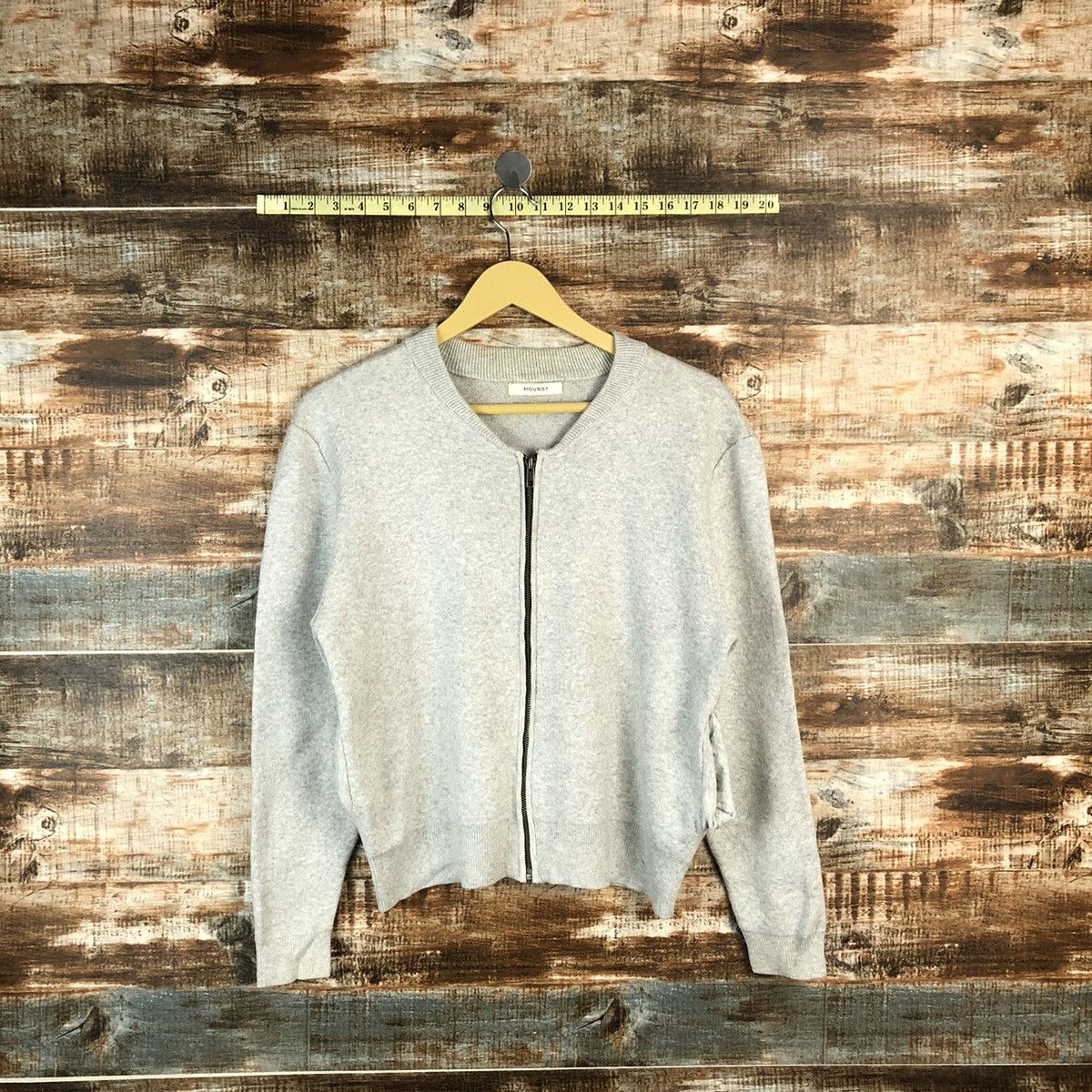 Homespun Knitwear × Japanese Brand Moussy Grey Knitwear #A965 Size S / US 4 / IT 40 - 1 Thumbnail