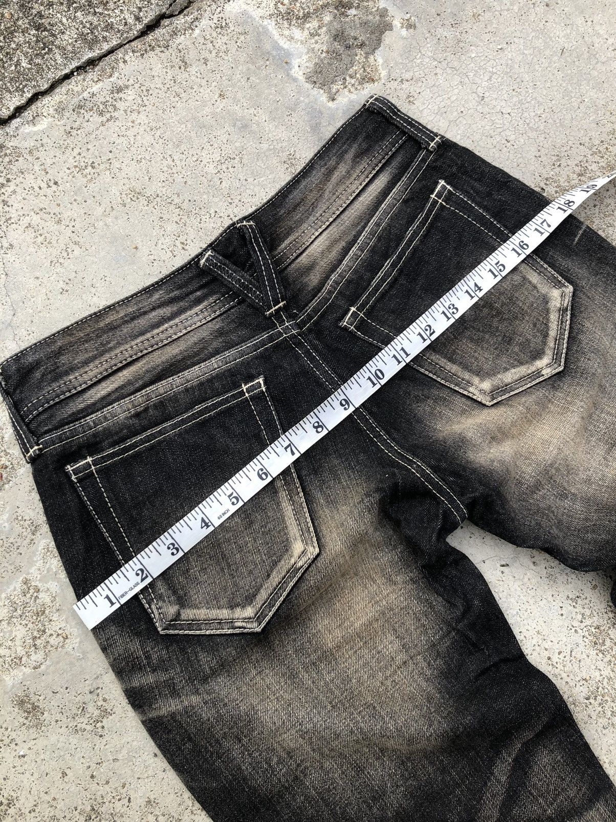 If Six Was Nine × Vanquish FLARED⚡️⚡️VANQUISH GOLD RUSTY BLACK DENIM Size 29" - 5 Thumbnail