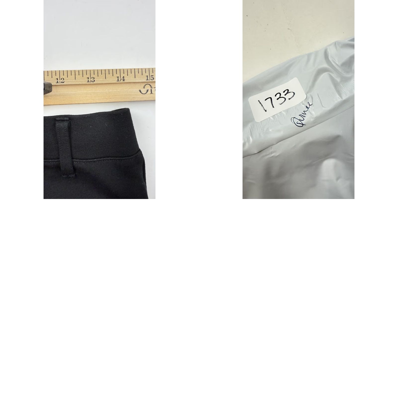 Quince Quince Pants Womens Medium Petite Black Dress Pants Work Ponte Straight Leg Size 32" / US 10 / IT 46 - 8 Thumbnail