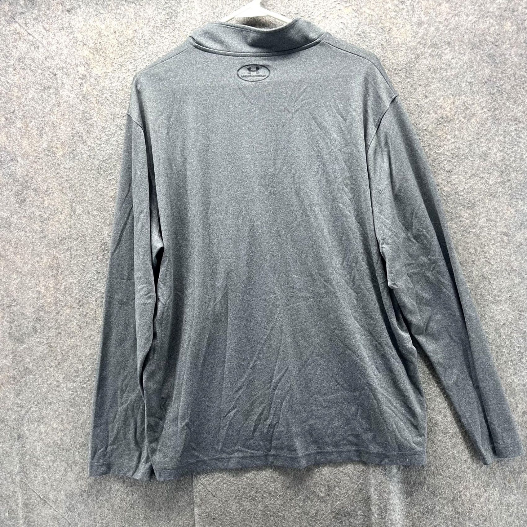 Under Armour Under Armour Shirt Mens 2XL Gray Athletic Loose Fit Pullover HeatGear 1/4 Zip Size US XXL / EU 58 / 5 - 2 Thumbnail