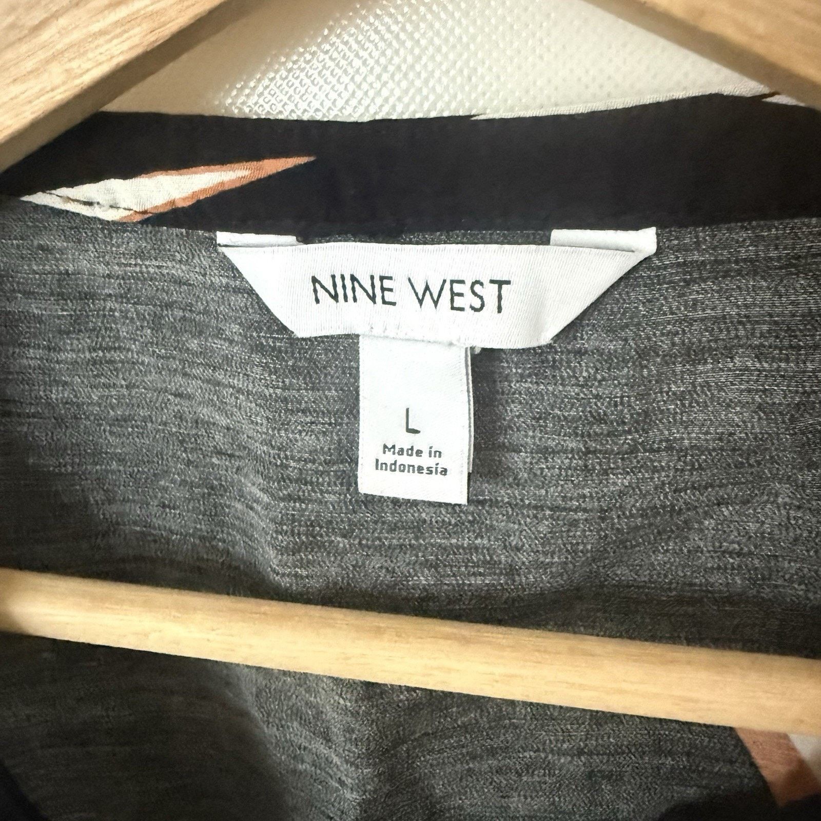 Nine West Nine West Top Palm Leaf Resort Tropical Hawaiian Coconutgirl Size L / US 10 / IT 46 - 4 Thumbnail