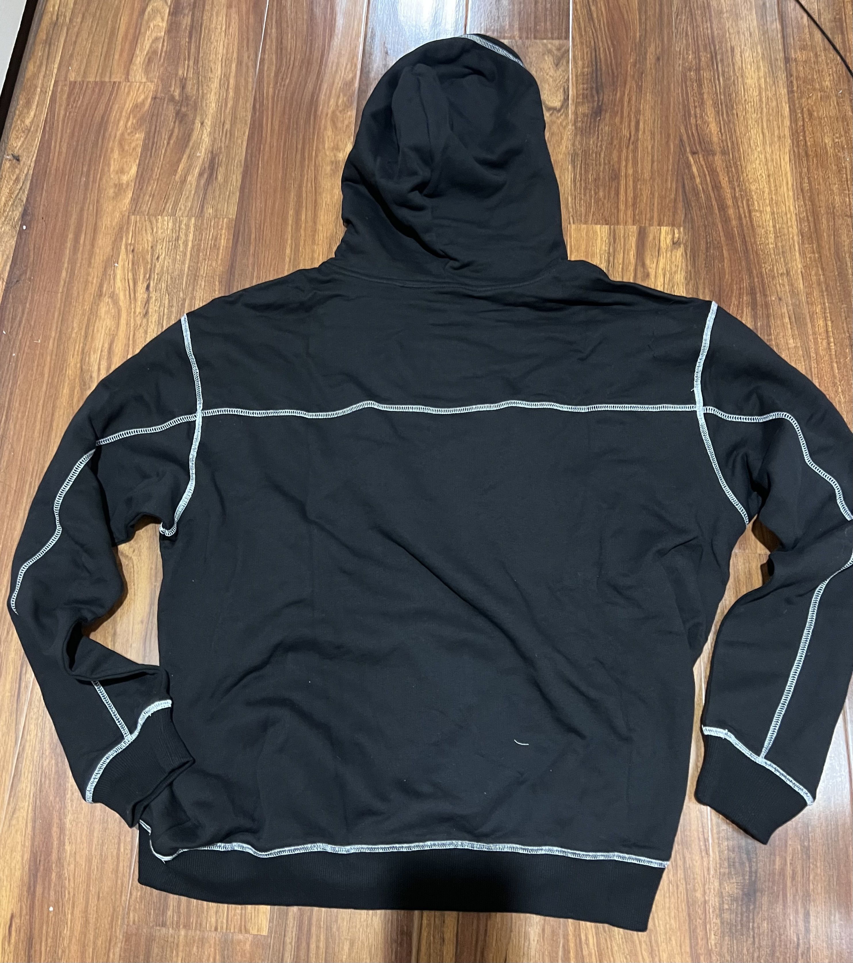 Revenge REVENGE BLACK RYDER CONTRAST STITCH HOODIE Size US L / EU 52-54 / 3 - 2 Thumbnail
