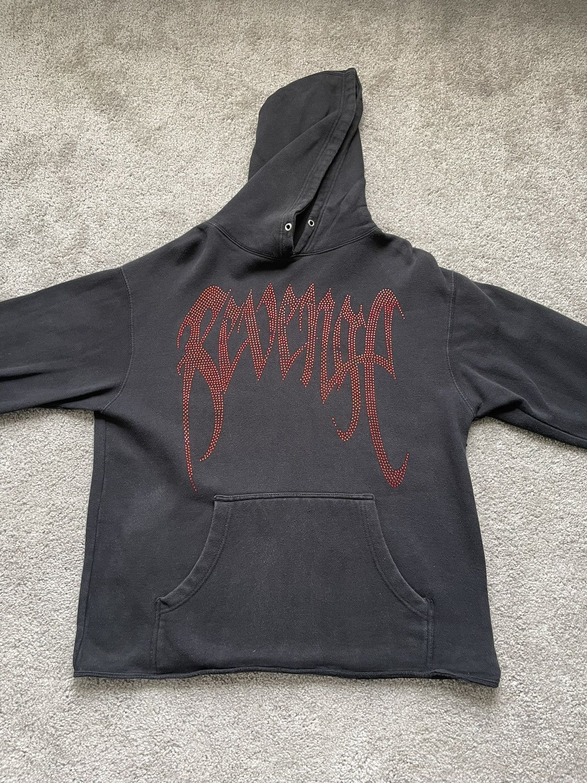 Revenge Very Rare Rhinestone Collab Hoodie Size US M / EU 48-50 / 2 - 1 Thumbnail