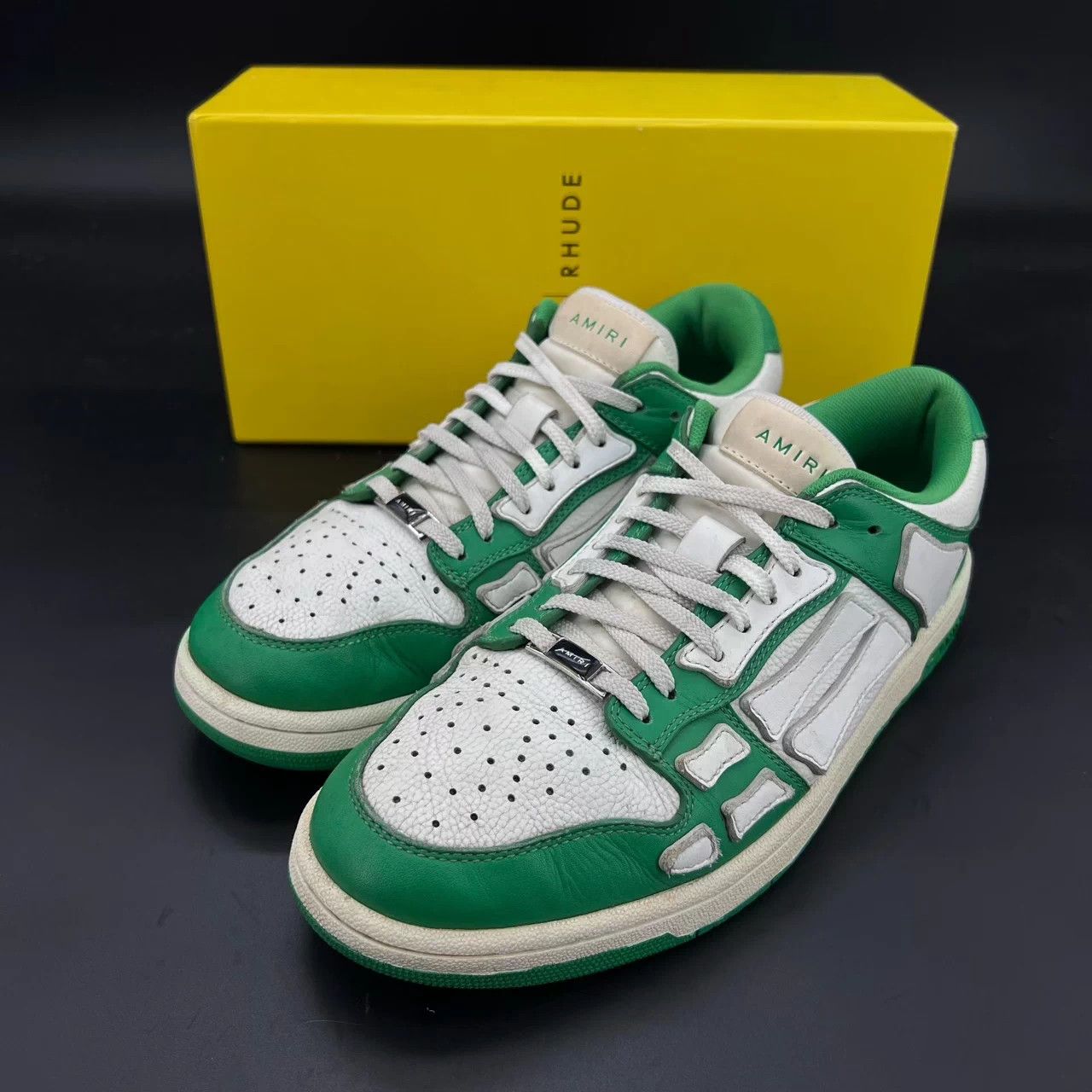 Amiri Amiri Bone Shoes OG White/Green 42 With Box Slight Scuffs Size US 9 / EU 42 - 1 Thumbnail