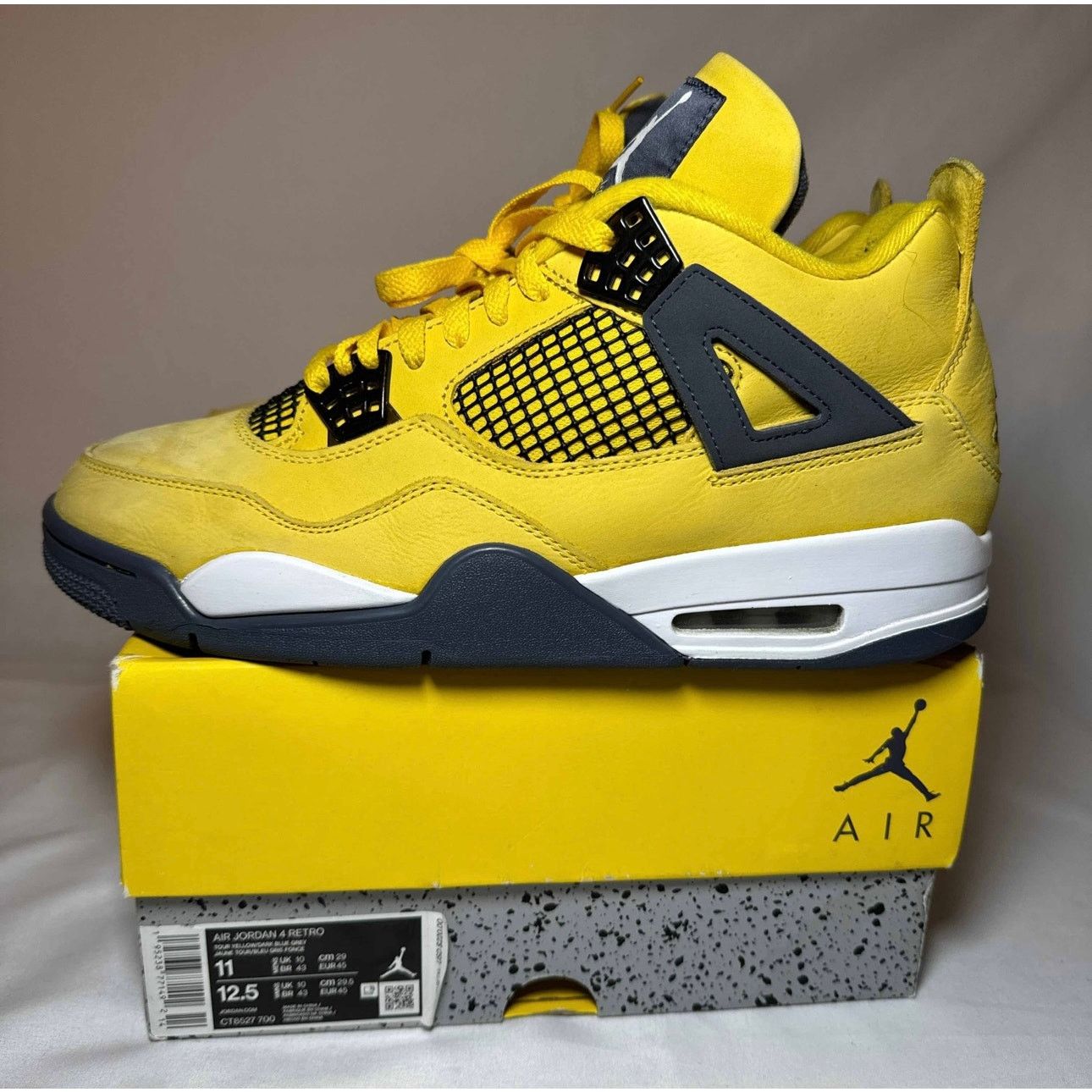 Jordan Brand × Nike Size 11 - Nike Air Jordan 4 Retro Lightning 2021 Men's Shoes Size US 11 / EU 44 - 8 Thumbnail
