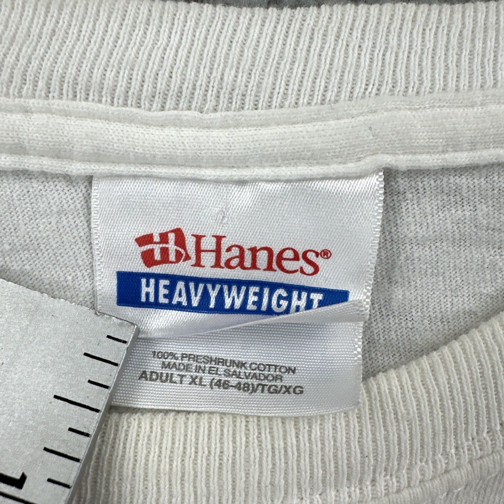 Hanes VINTAGE Hanes T-Shirt XL White Budweiser Logo Beer Crew Neck Short Sleeve Men X-Large White Candy? Size US XL / EU 56 / 4 - 6 Thumbnail