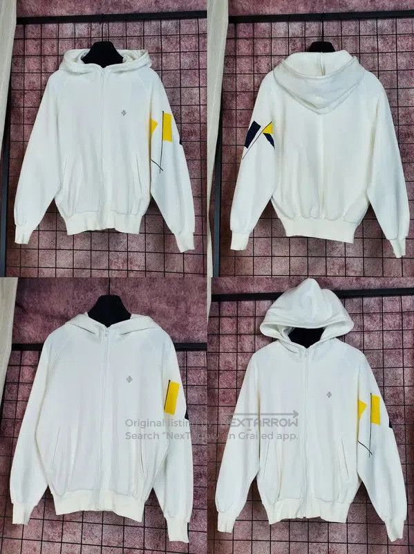 Dior Dior White Cotton Blend Embroidered Hoodie . Size M / US 6-8 / IT 42-44 - 2 Thumbnail