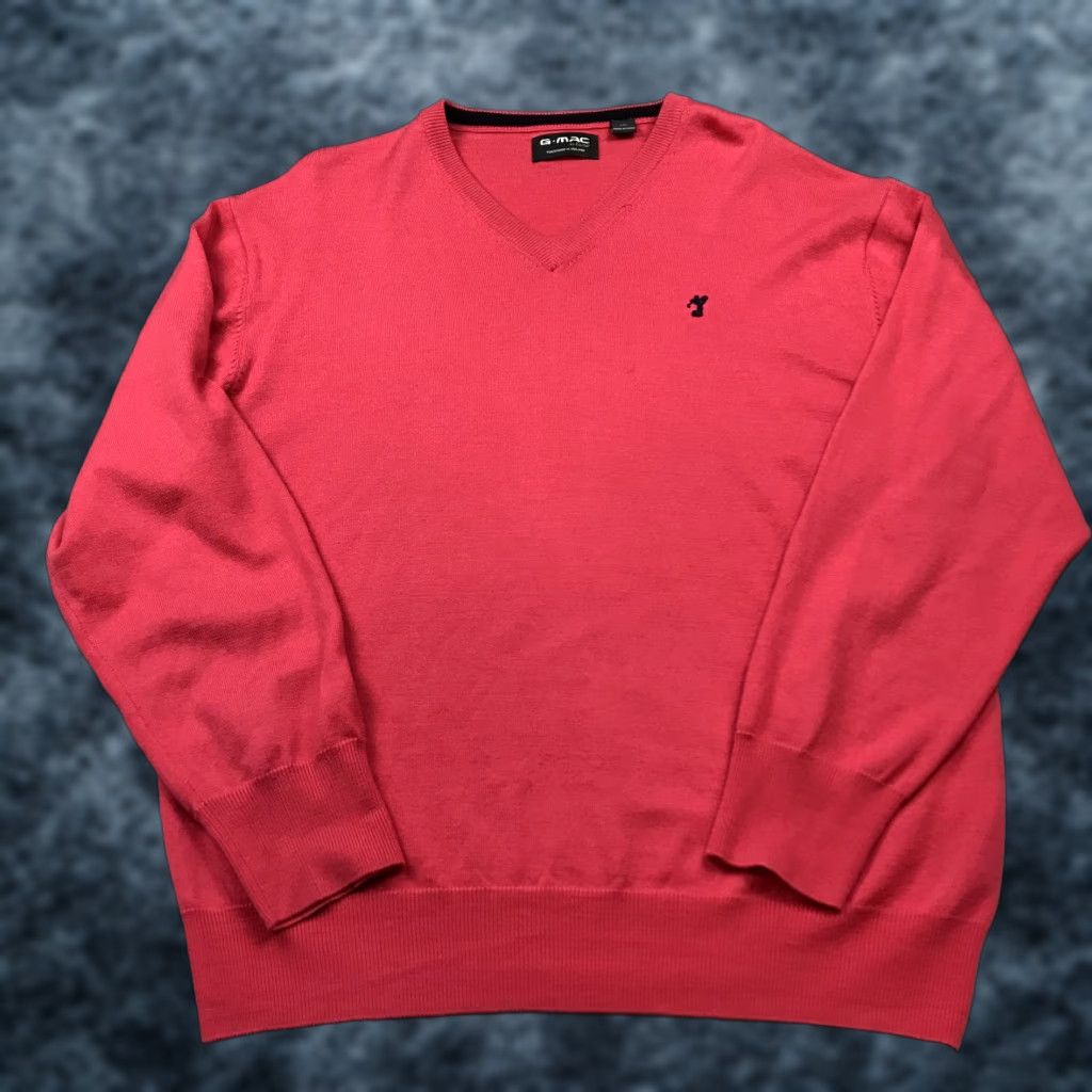 Vintage Disney Golf Sweater Mens Large Pink V Neck Pullover Wool Knit G mac Kartel Size US L / EU 52-54 / 3 - 1 Thumbnail