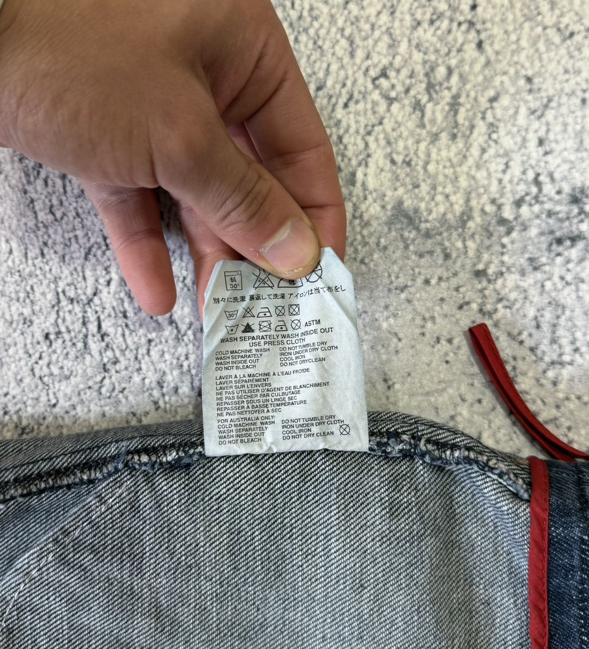Prada Prada Women’s Jeans Dark Indigo Blue Red Tab Size 42IT Italy Size 28" / US 6 / IT 42 - 11 Thumbnail