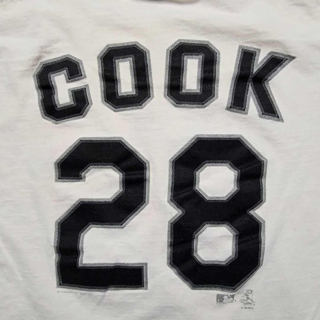 Lee Vintage Lee Sport Rockies Cook 28 White Baseball Shirt XL Size US XL / EU 56 / 4 - 10 Thumbnail