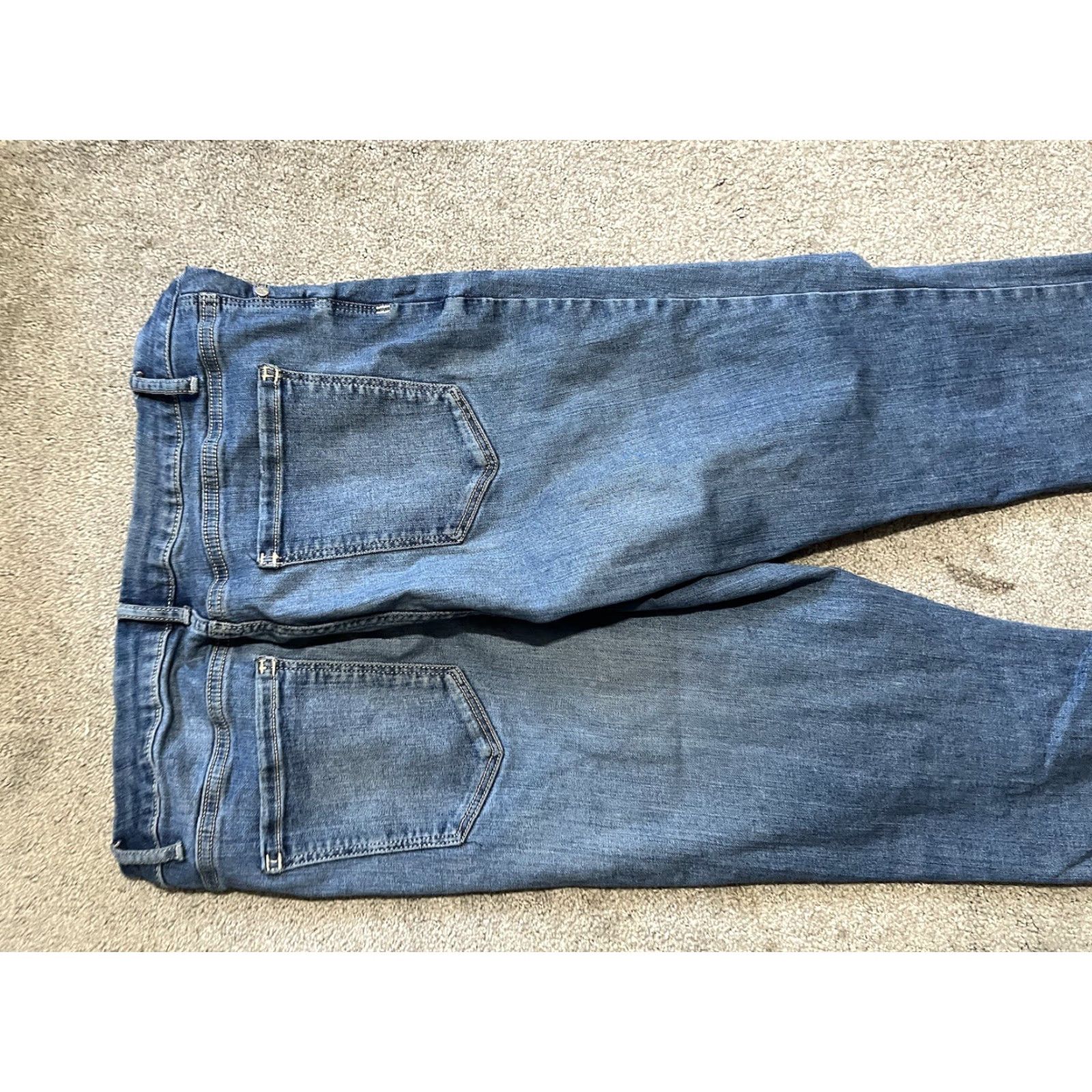 Vintage Vera Wang Simply Vera Skinny Jeans Size 10 Blue Distressed Women Jeans Size 32" / US 10 / IT 46 - 4 Thumbnail